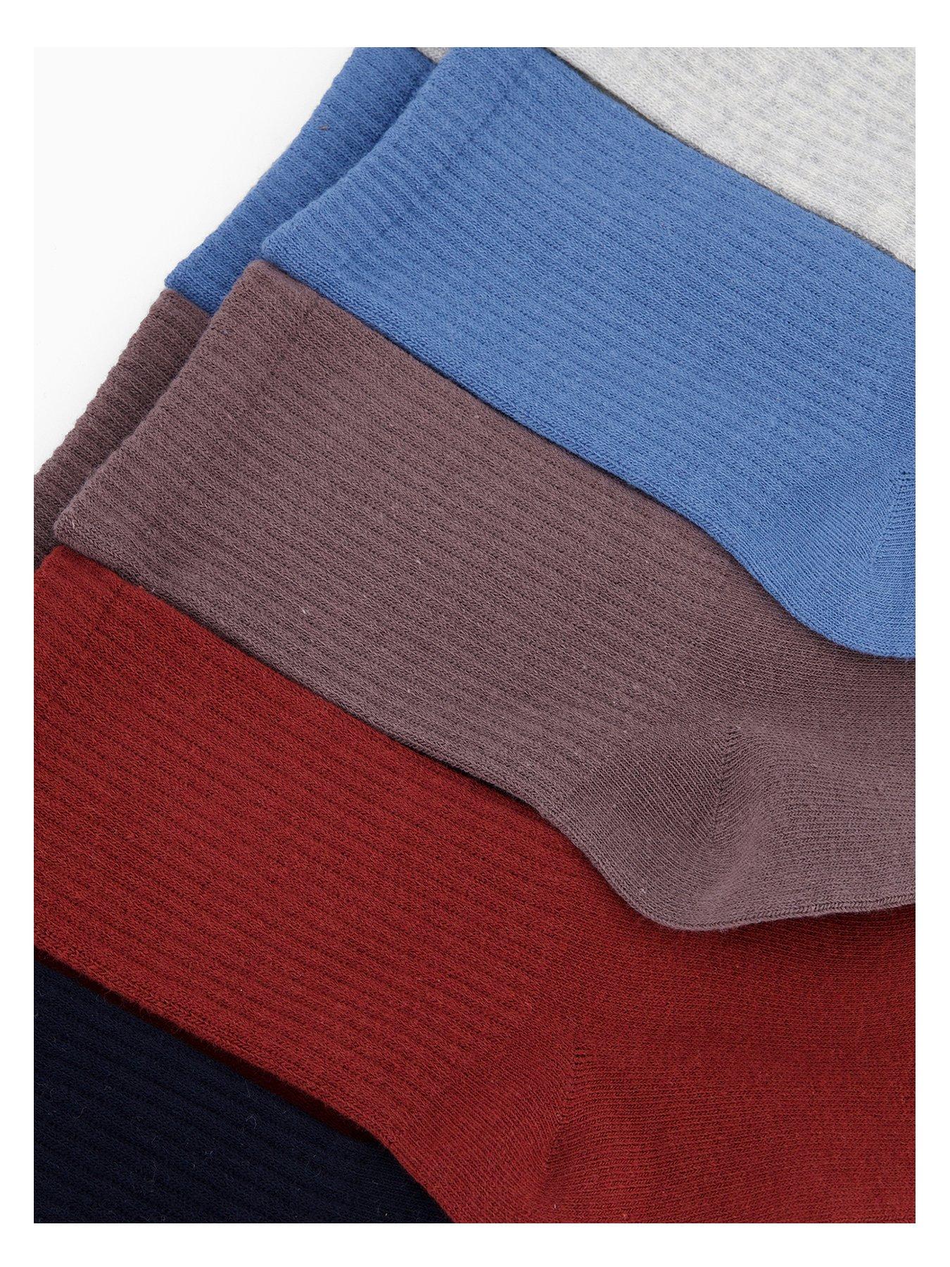 Image 3 of 3 of The Very Collection 5pk Rib Ankle Socks