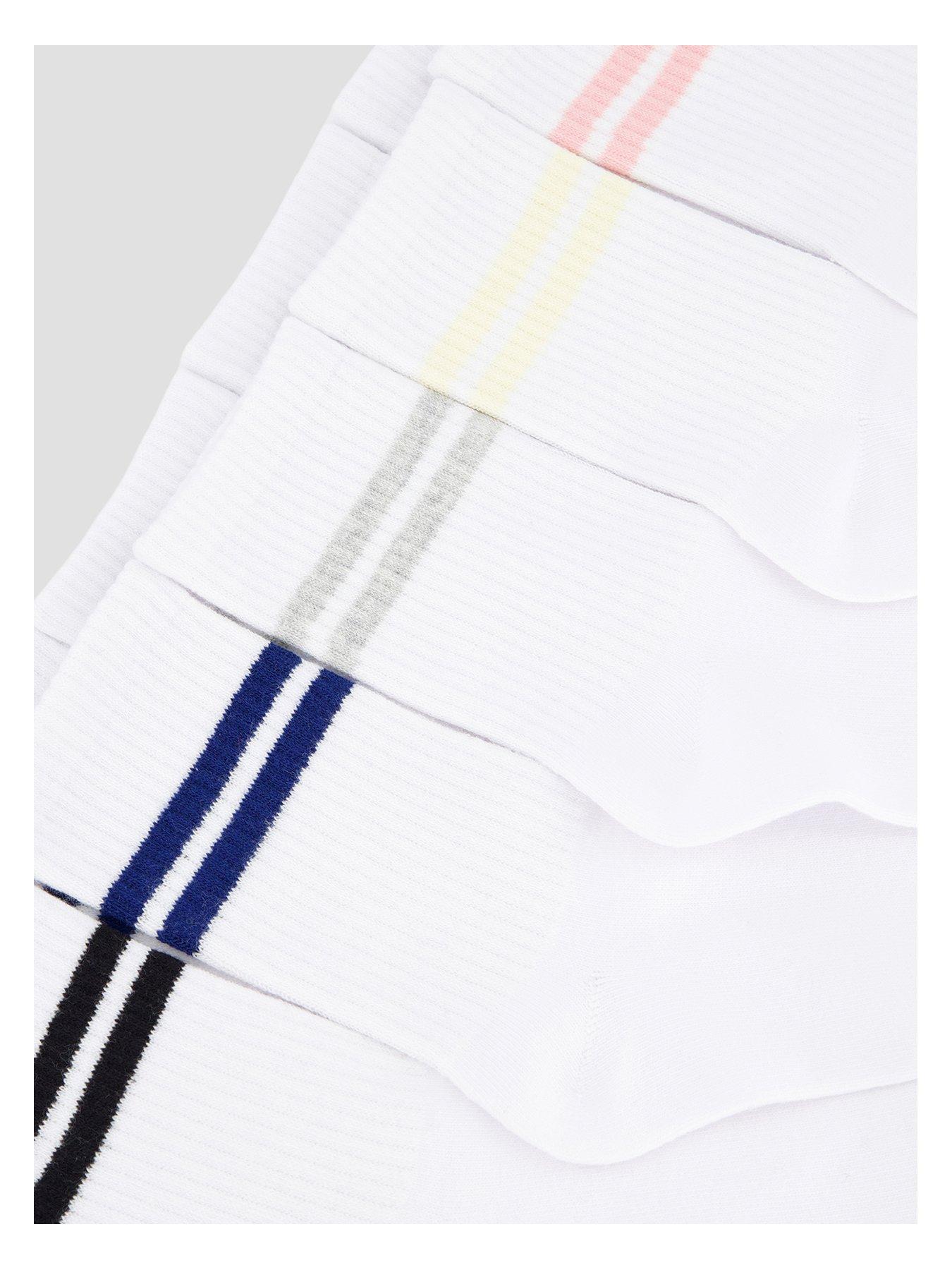 Image 3 of 3 of The Very Collection 5 Pack Ribbed Ankle Socks - Multi