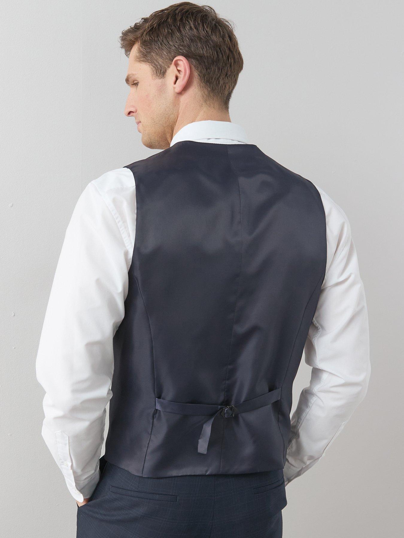 the-very-collection-wool-blend-checked-waistcoat-navystillFront