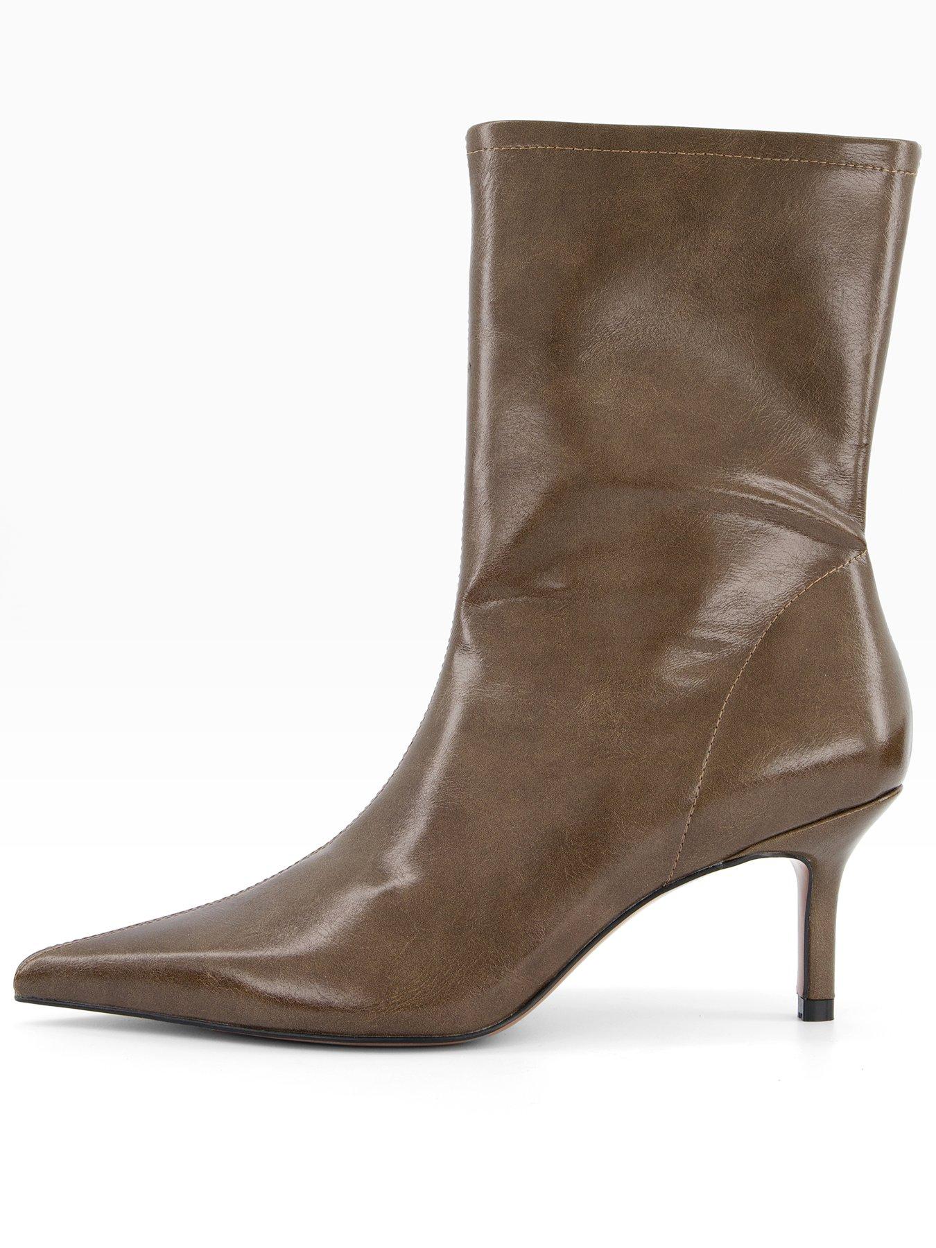 the-very-collection-wide-fit-pointed-heeled-ankle-boot-green