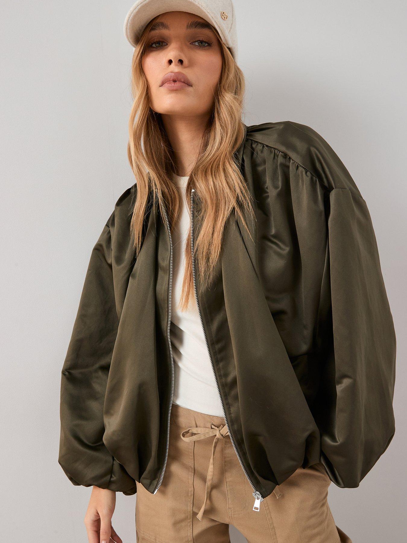 Image 6 of 6 of The Very Collection Soft Volume Bomber Jacket