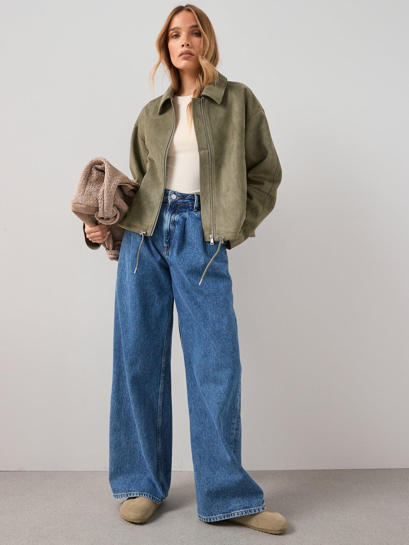 the-very-collection-faux-suede-adjustable-hem-jacket-khakiback
