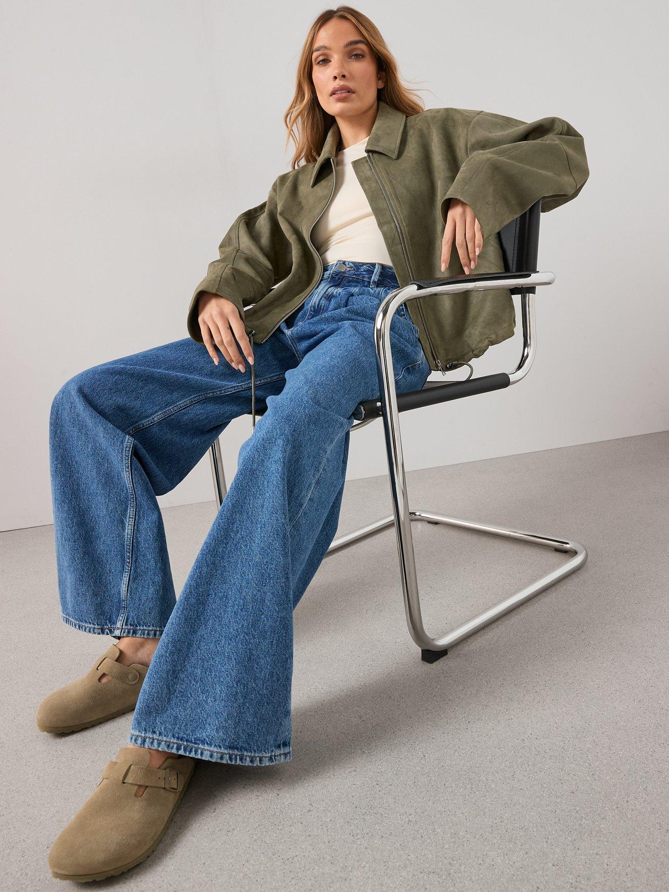 the-very-collection-faux-suede-adjustable-hem-jacket-khakioutfit