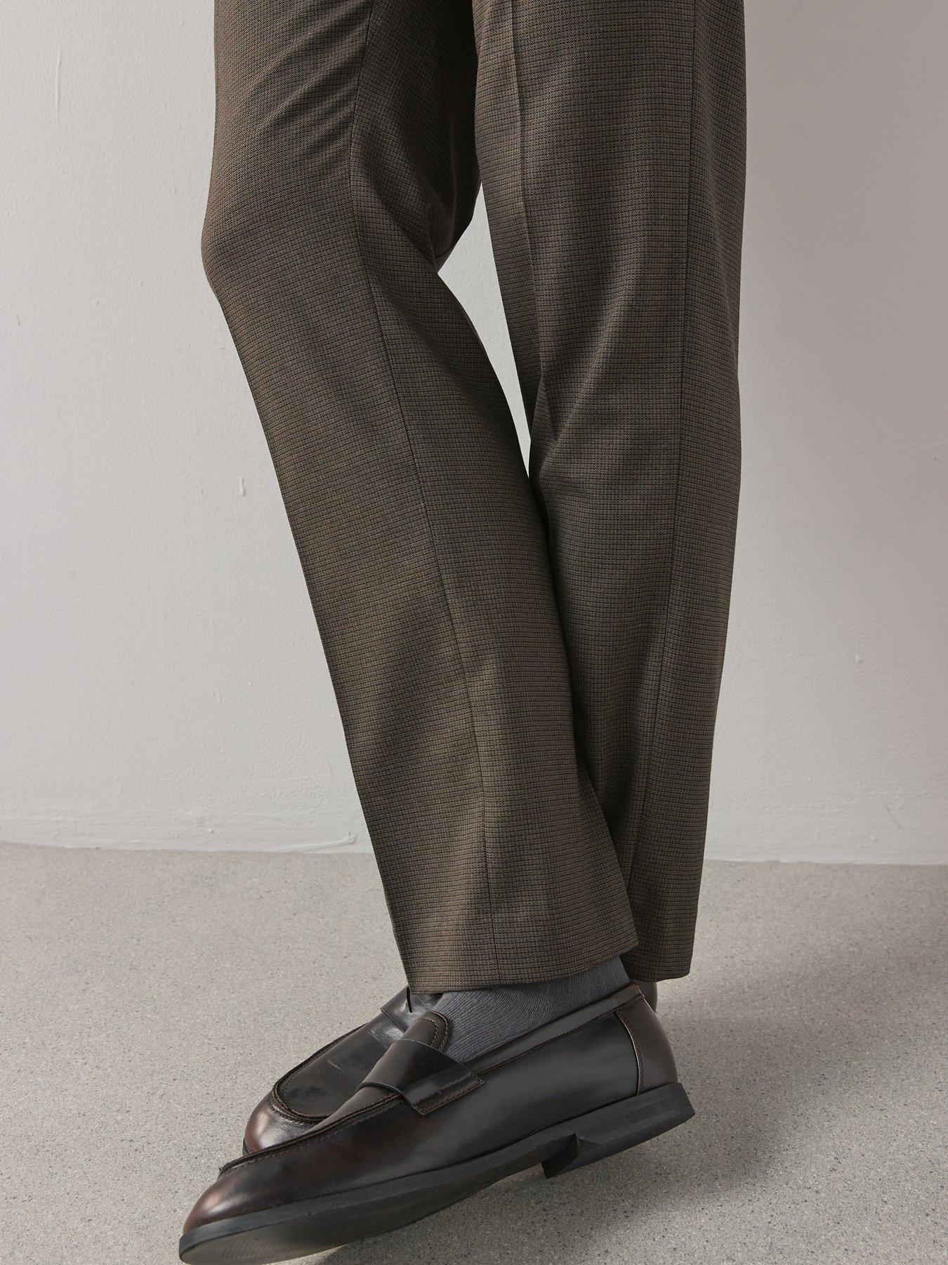 the-very-collection-slim-fit-micro-check-trousers-browndetail