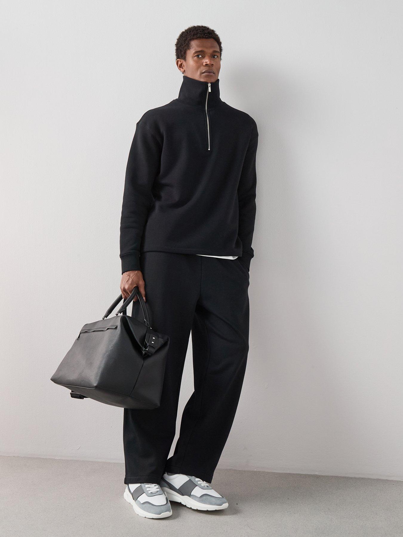 Image 3 of 7 of The Very Collection Heavyweight Oversized Joggers - Black