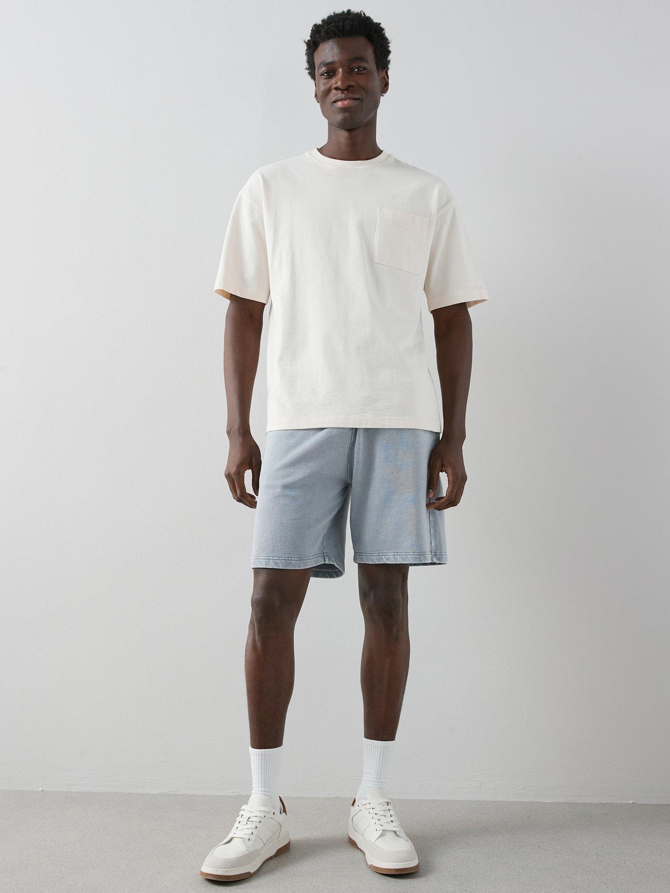 the-very-collection-pure-cotton-washed-jogger-short-bluefront