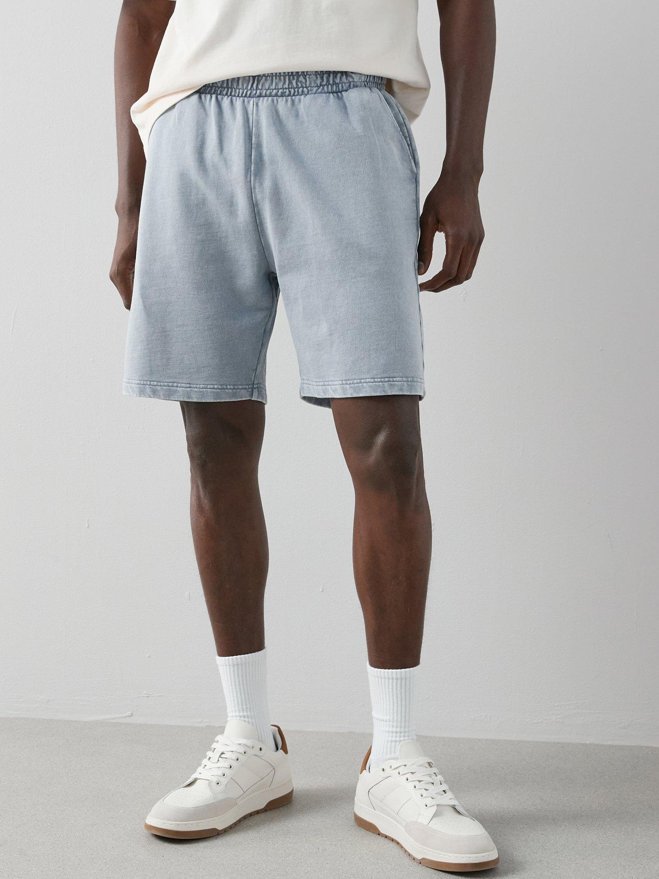 the-very-collection-pure-cotton-washed-jogger-short-bluedetail