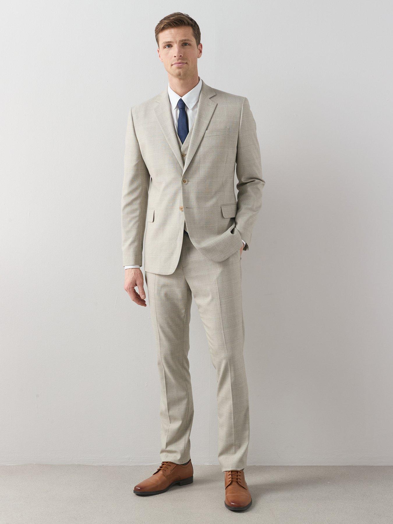 Image 3 of 6 of The Very Collection Single Breasted Suit Jacket - Stone