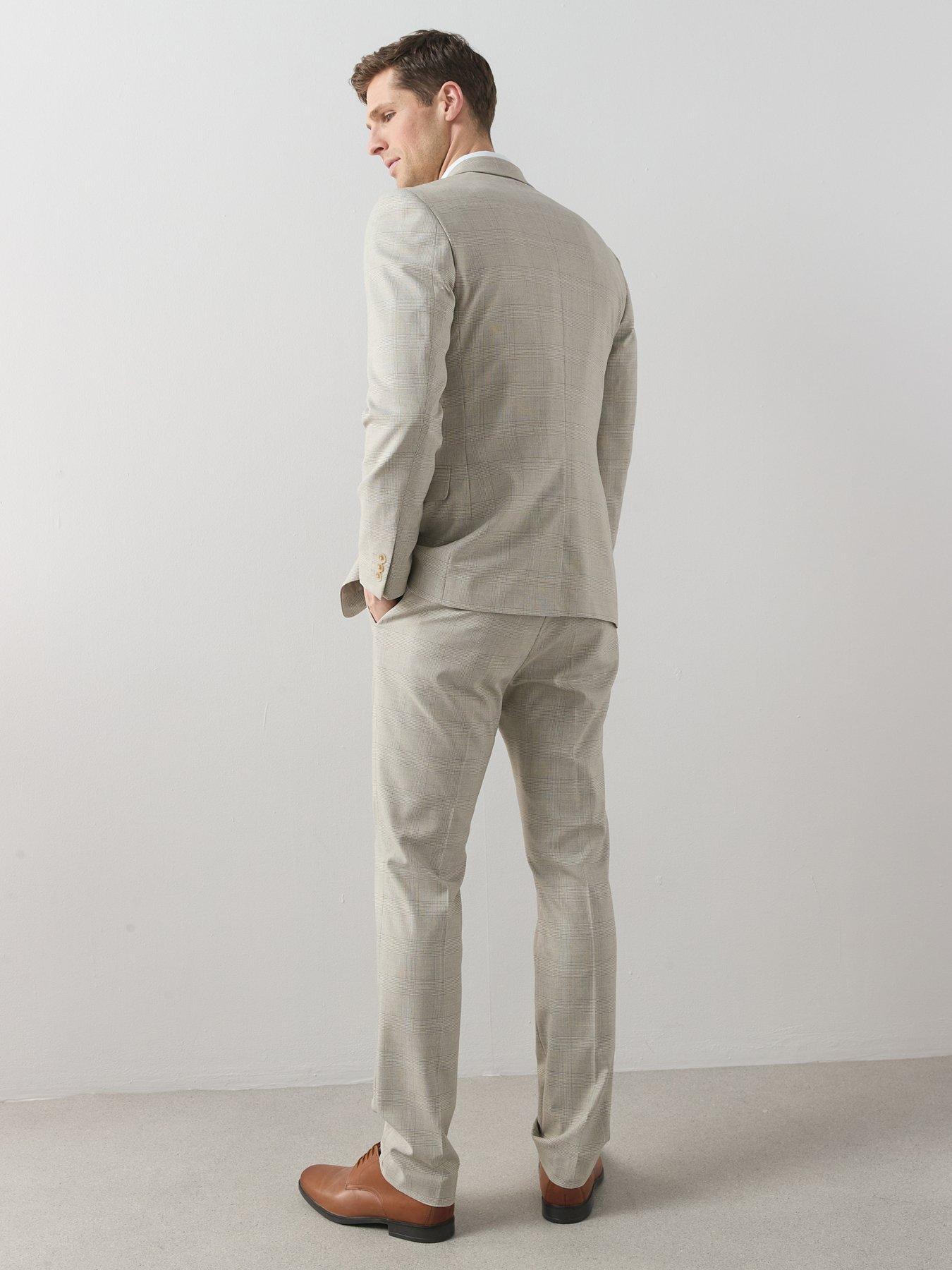 Image 5 of 6 of The Very Collection Single Breasted Suit Jacket - Stone