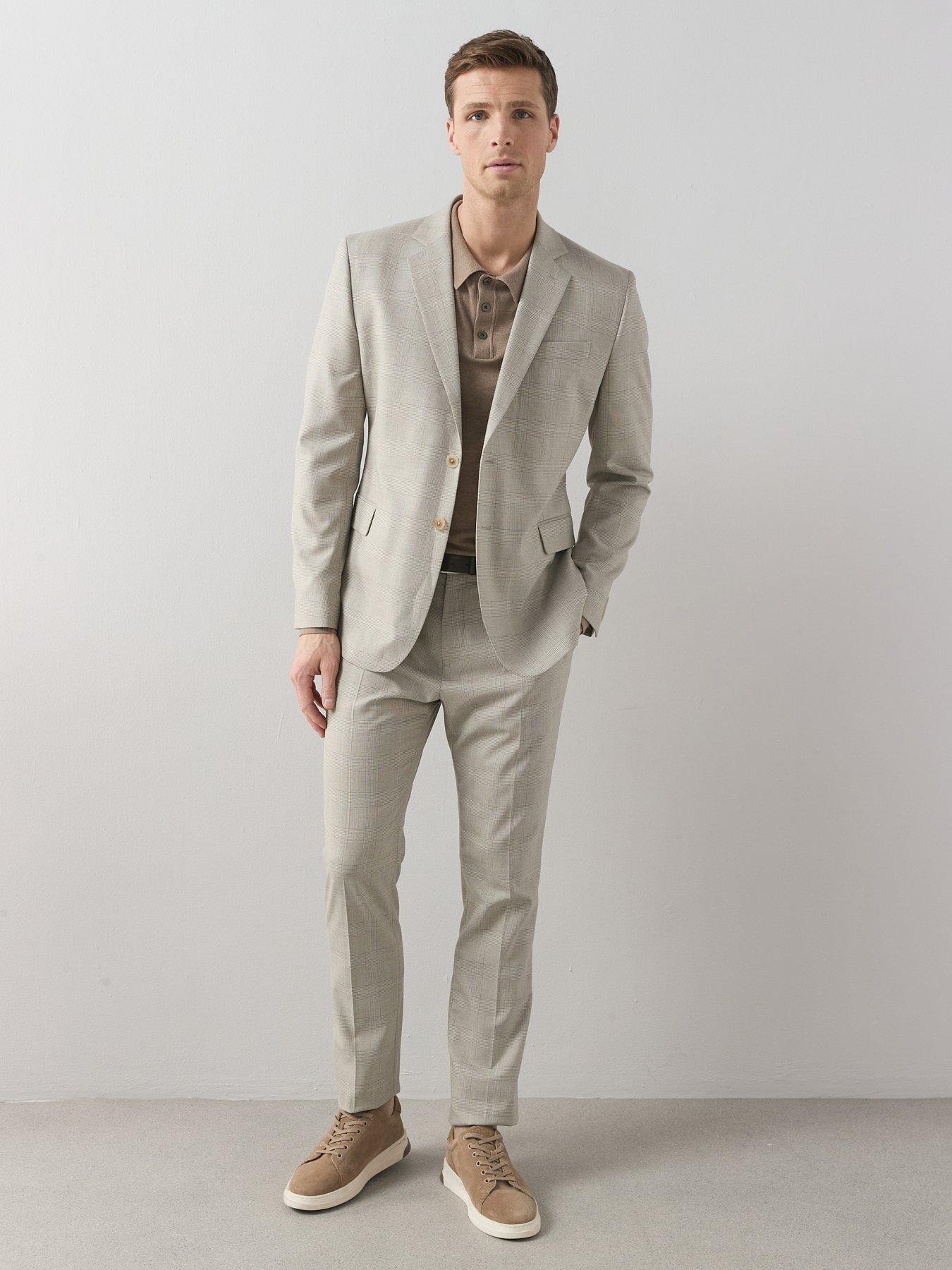 Image 6 of 6 of The Very Collection Single Breasted Suit Jacket - Stone
