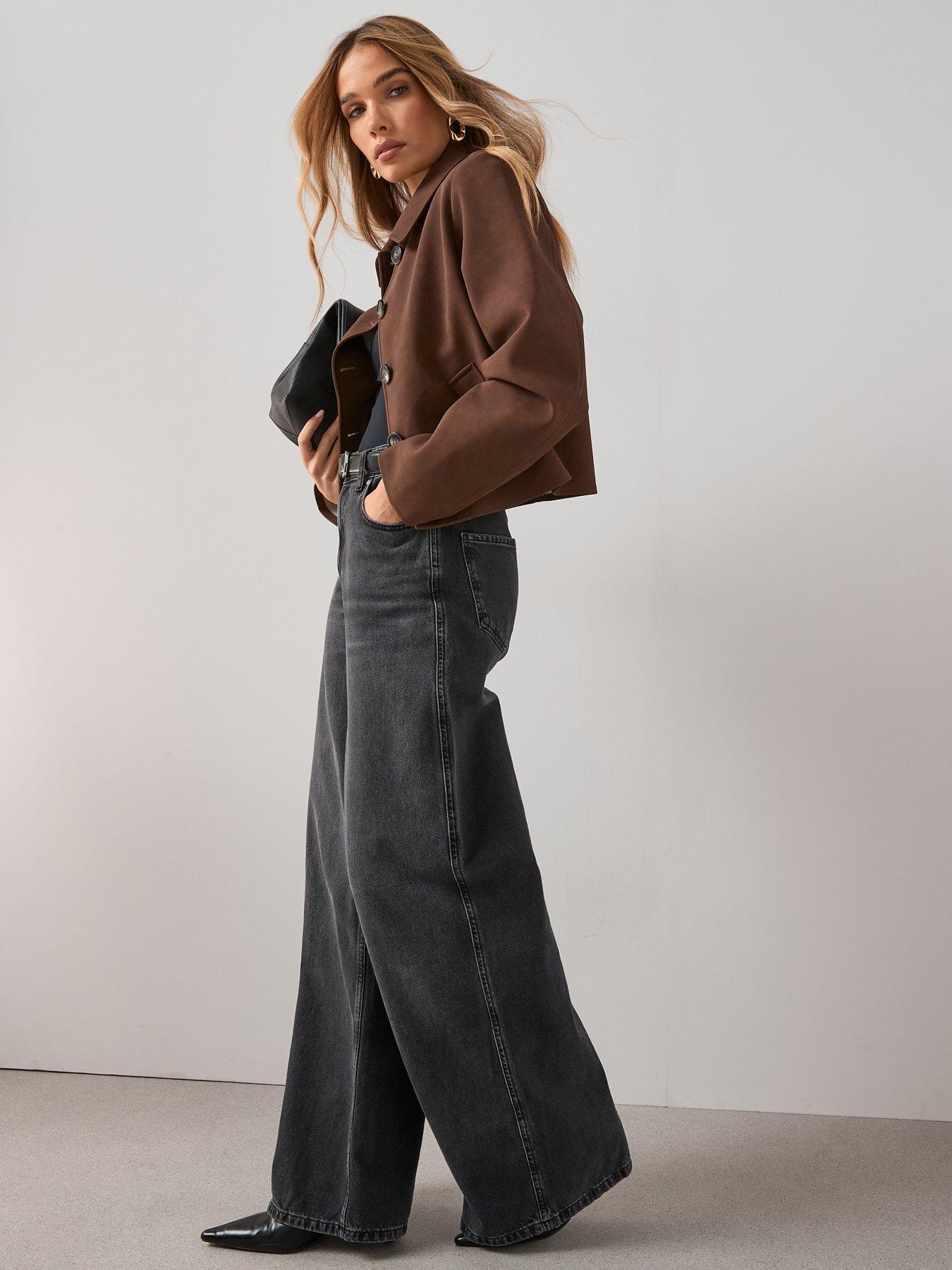 Image 6 of 6 of The Very Collection Faux Leather Patch Pocket Jacket