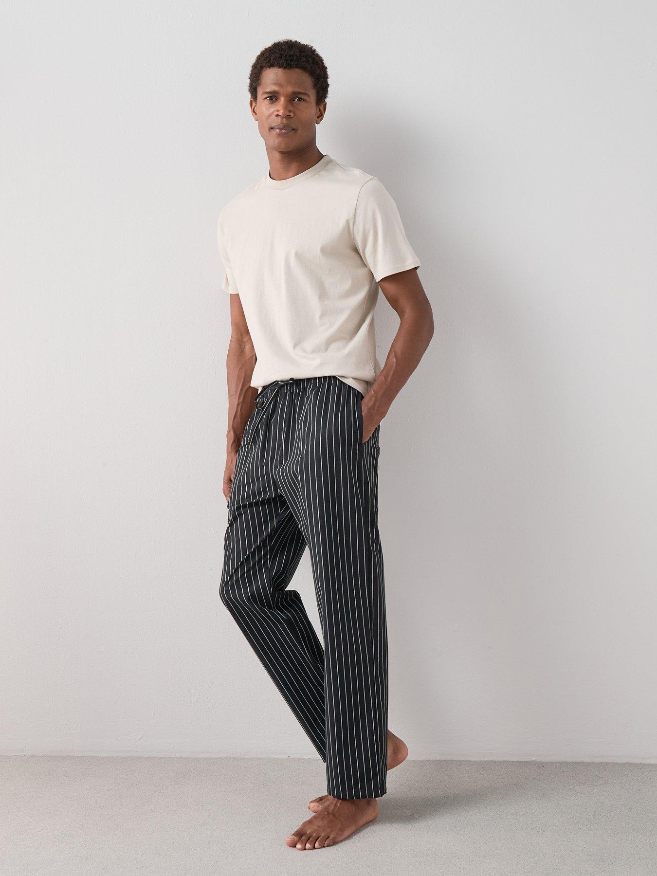 The Very Collection Pure Cotton Stripe Trouser  &  T-shirt Set - Beige