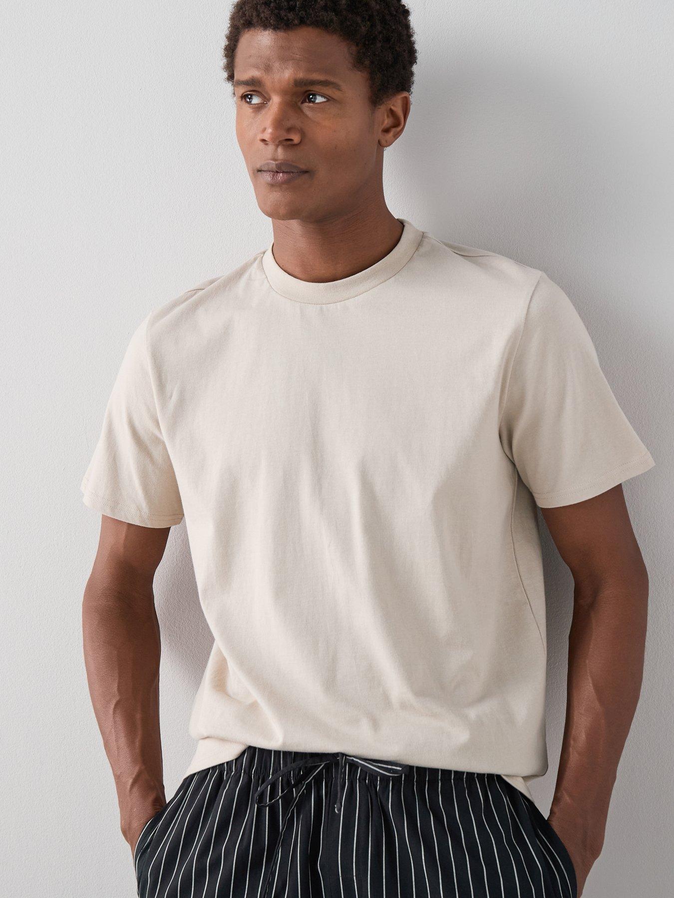 the-very-collection-pure-cotton-stripe-trouser-amp-t-shirt-set-beigegreyoutfit