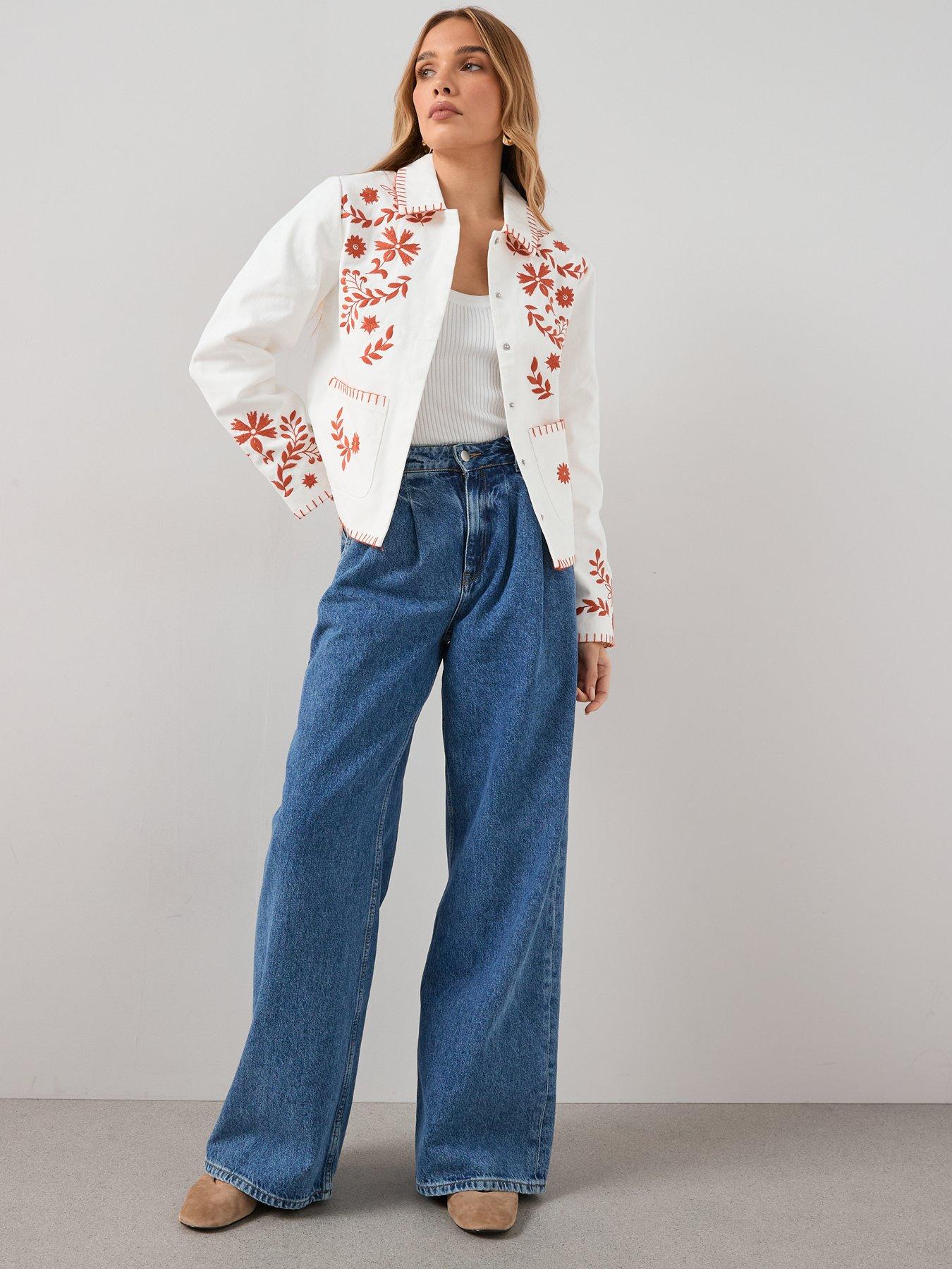 the-very-collection-contrast-embroidery-jacket-creamback