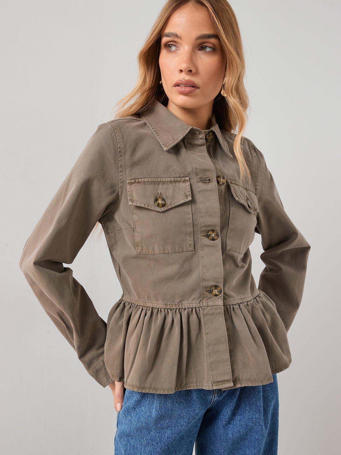 the-very-collection-peplum-utility-jacket-khakifront