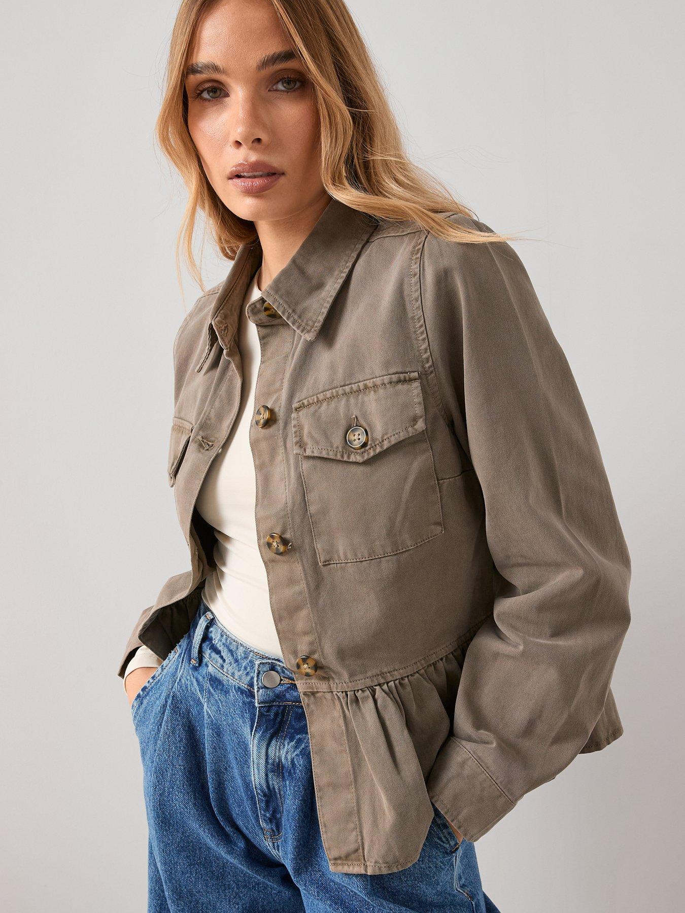 the-very-collection-peplum-utility-jacket-khakioutfit
