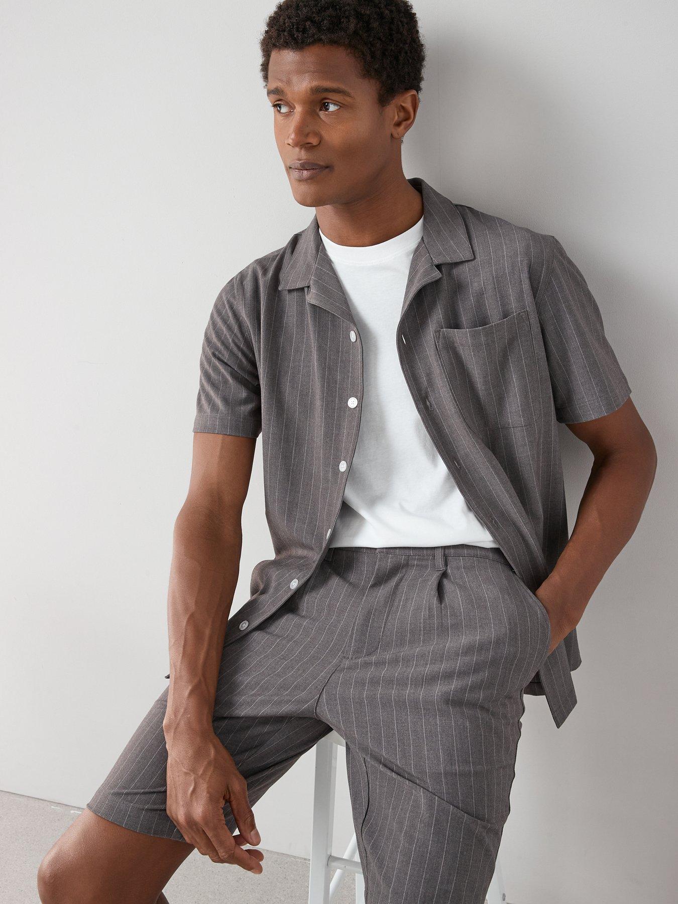the-very-collection-short-sleeve-pinstripe-shirt-greydetail