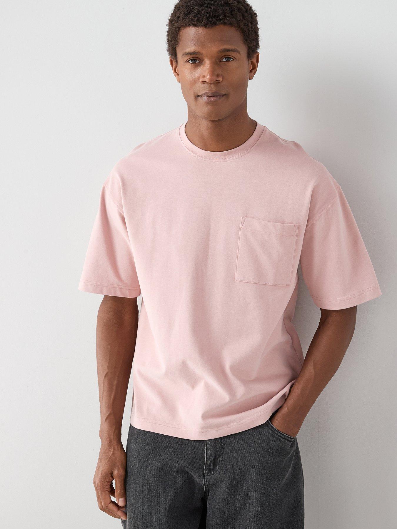 The Very Collection Pure Cotton Heavyweight Relaxed Fit Pocket T-Shirt - Pink