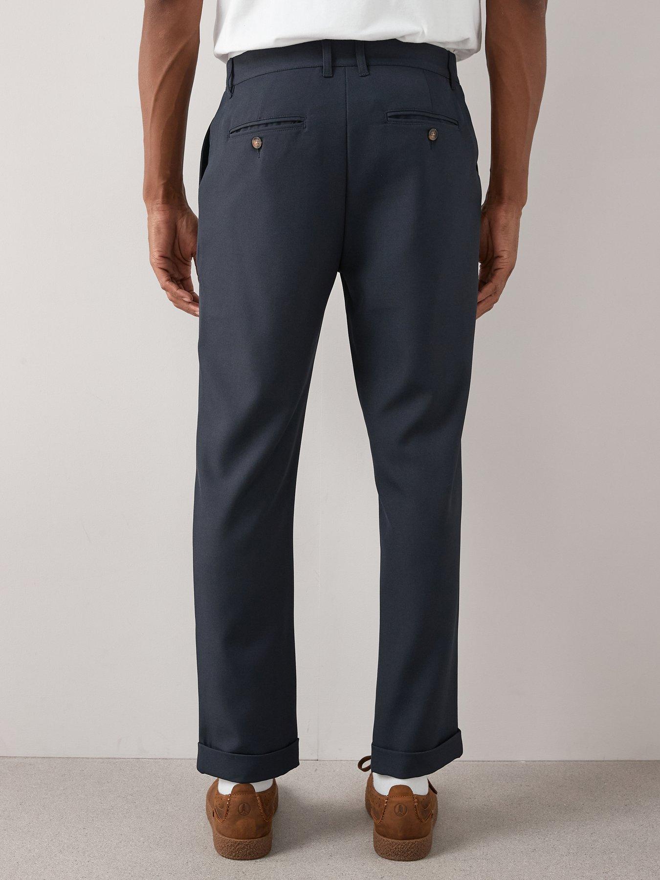 the-very-collection-formal-pleated-trousers-navystillFront