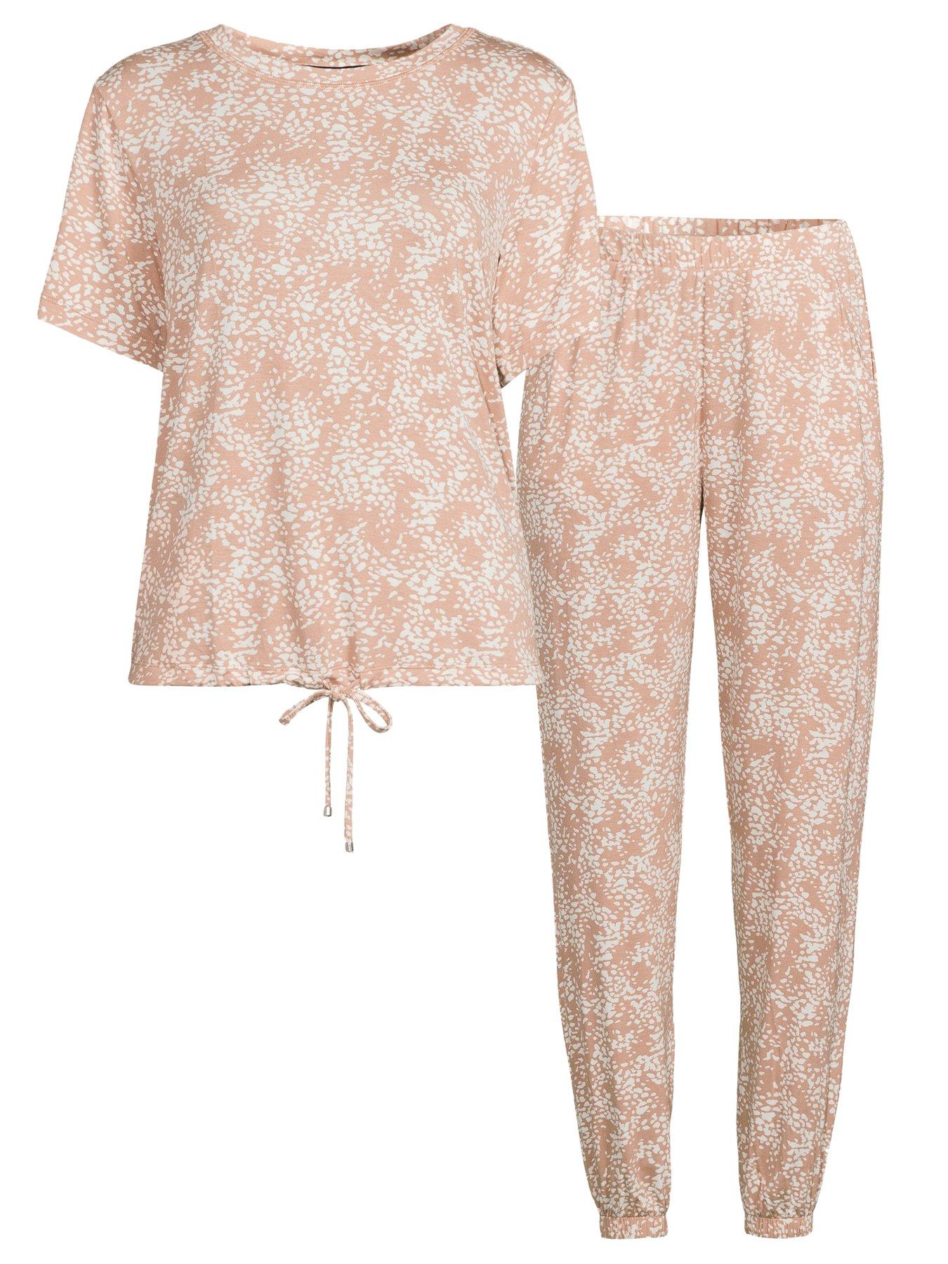 Image 7 of 7 of The Very Collection Slouchy Animal Print Pyjama Set - Beige