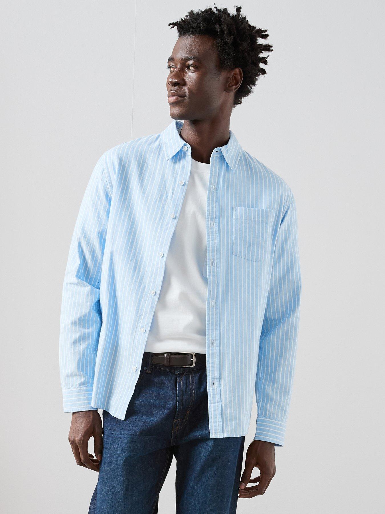 the-very-collection-pure-cotton-striped-front-pocket-shirt-blue-white