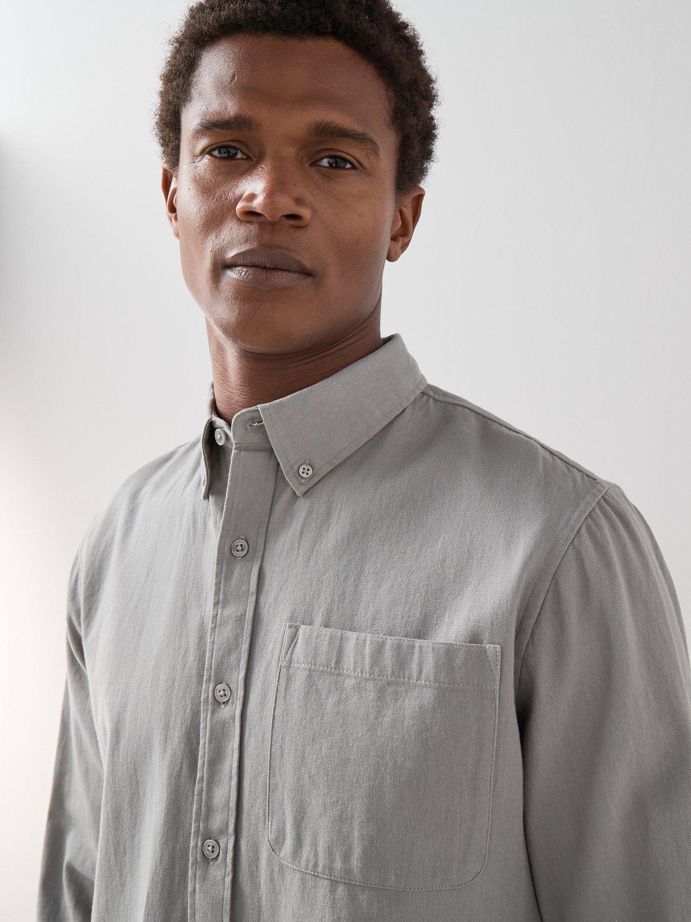 the-very-collection-pure-cotton-washed-twill-shirt-charcoal