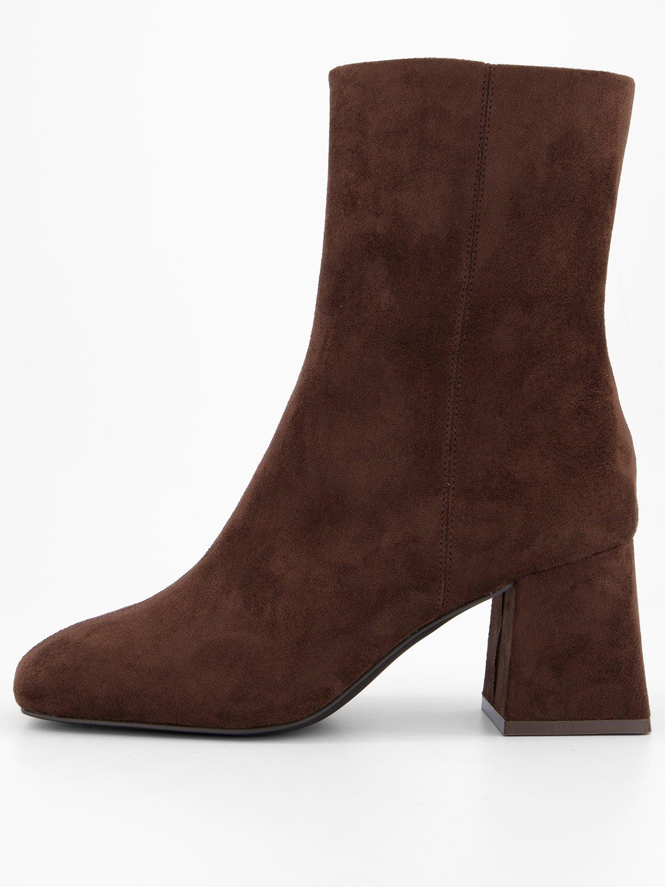 the-very-collection-extra-wide-fit-block-heel-ankle-boot-brownfront