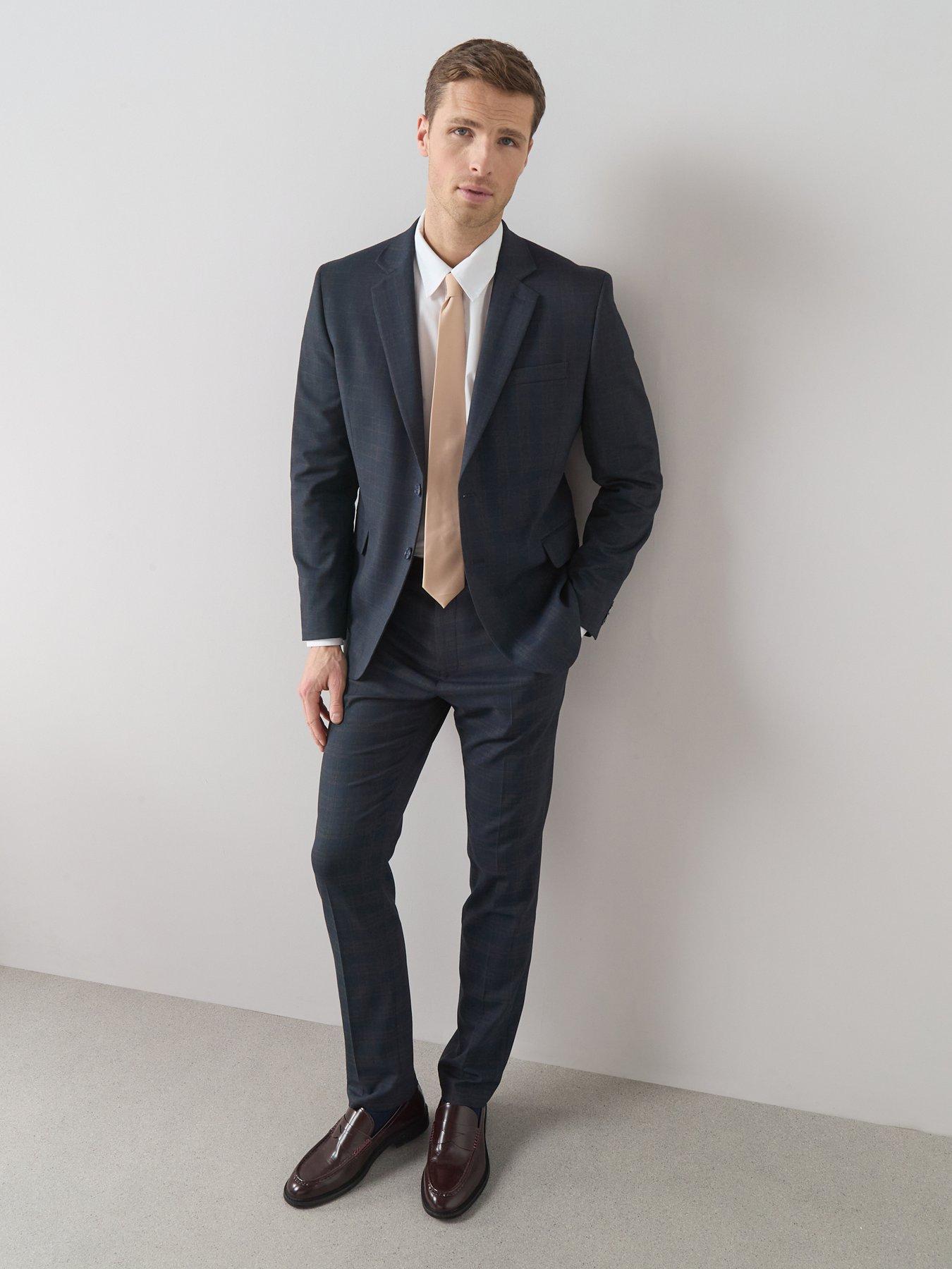 the-very-collection-slim-fit-single-breasted-checked-suit-jacket-navydetail