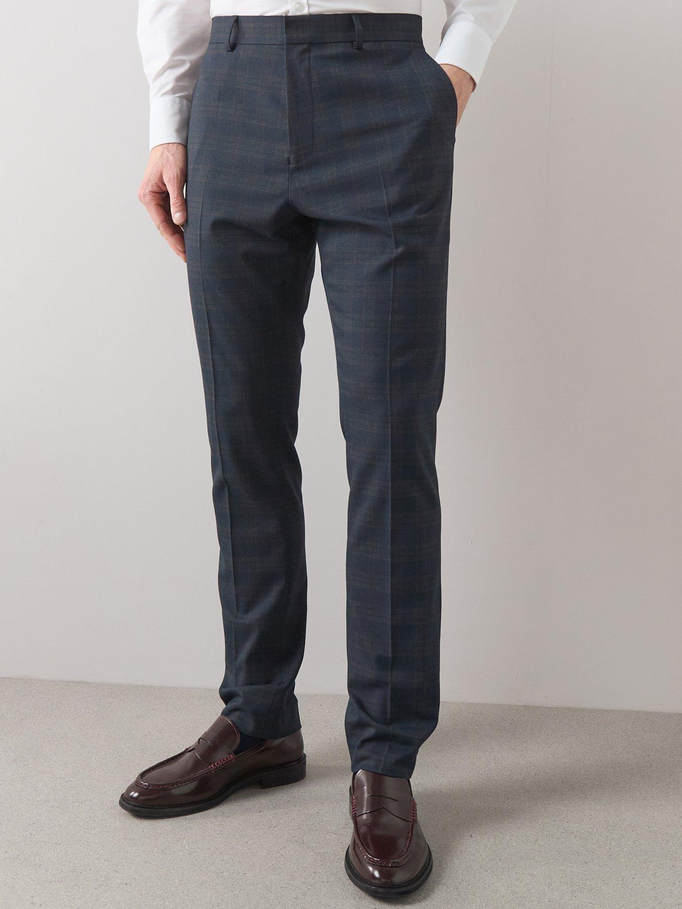 the-very-collection-slim-fit-checked-suit-trousers-navy