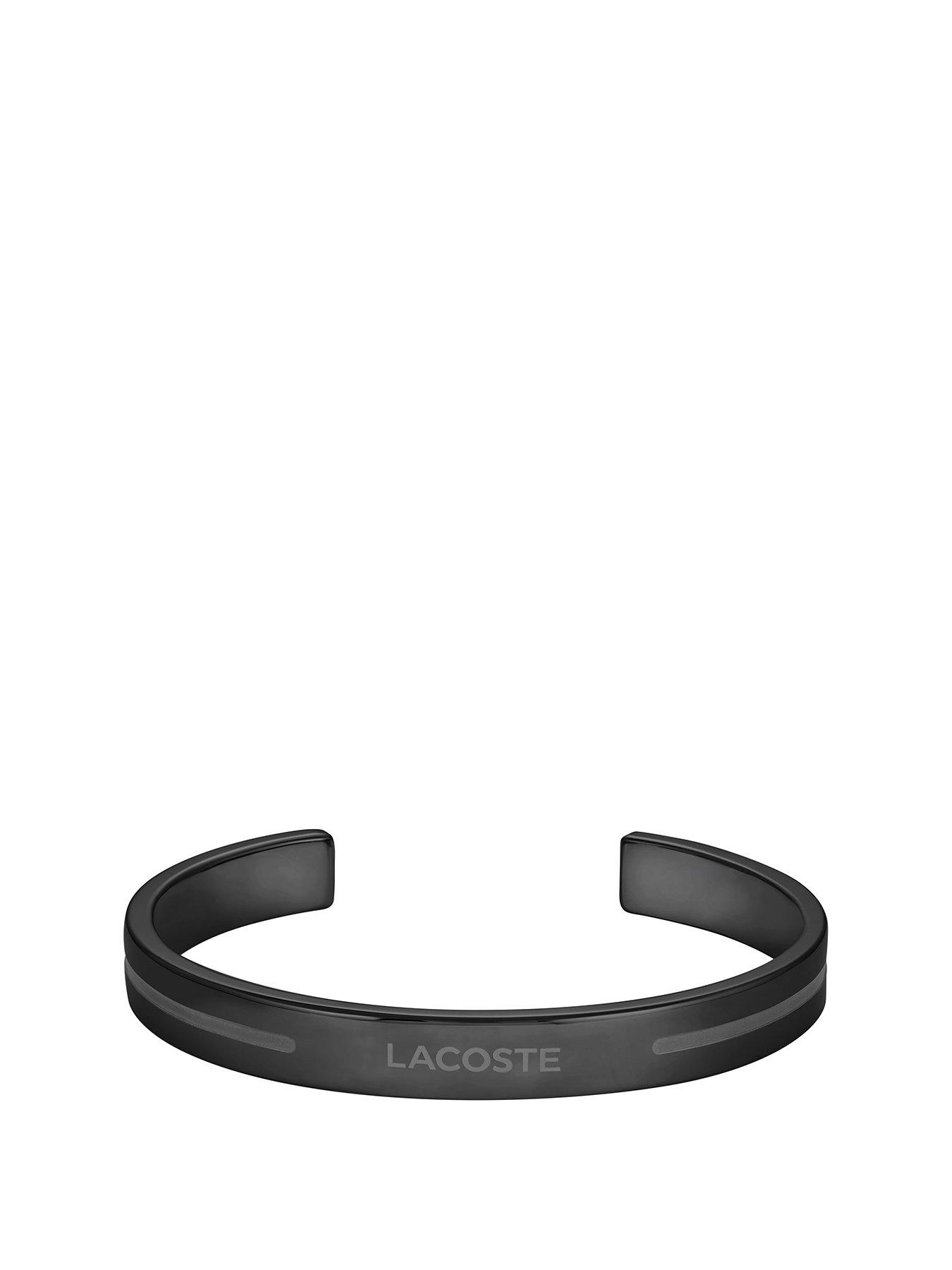lacoste-lacoste-mens-adventurer-ip-bangle-bracelet-black