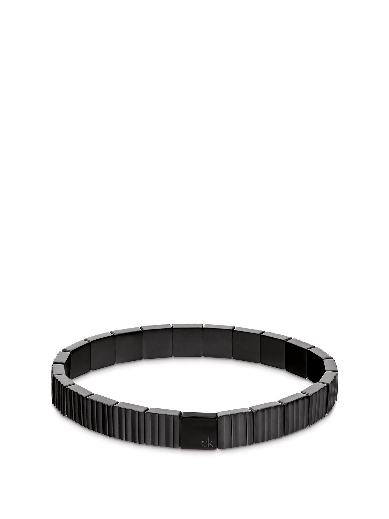 Calvin Klein men's CK Parallel Black IP Bracelet