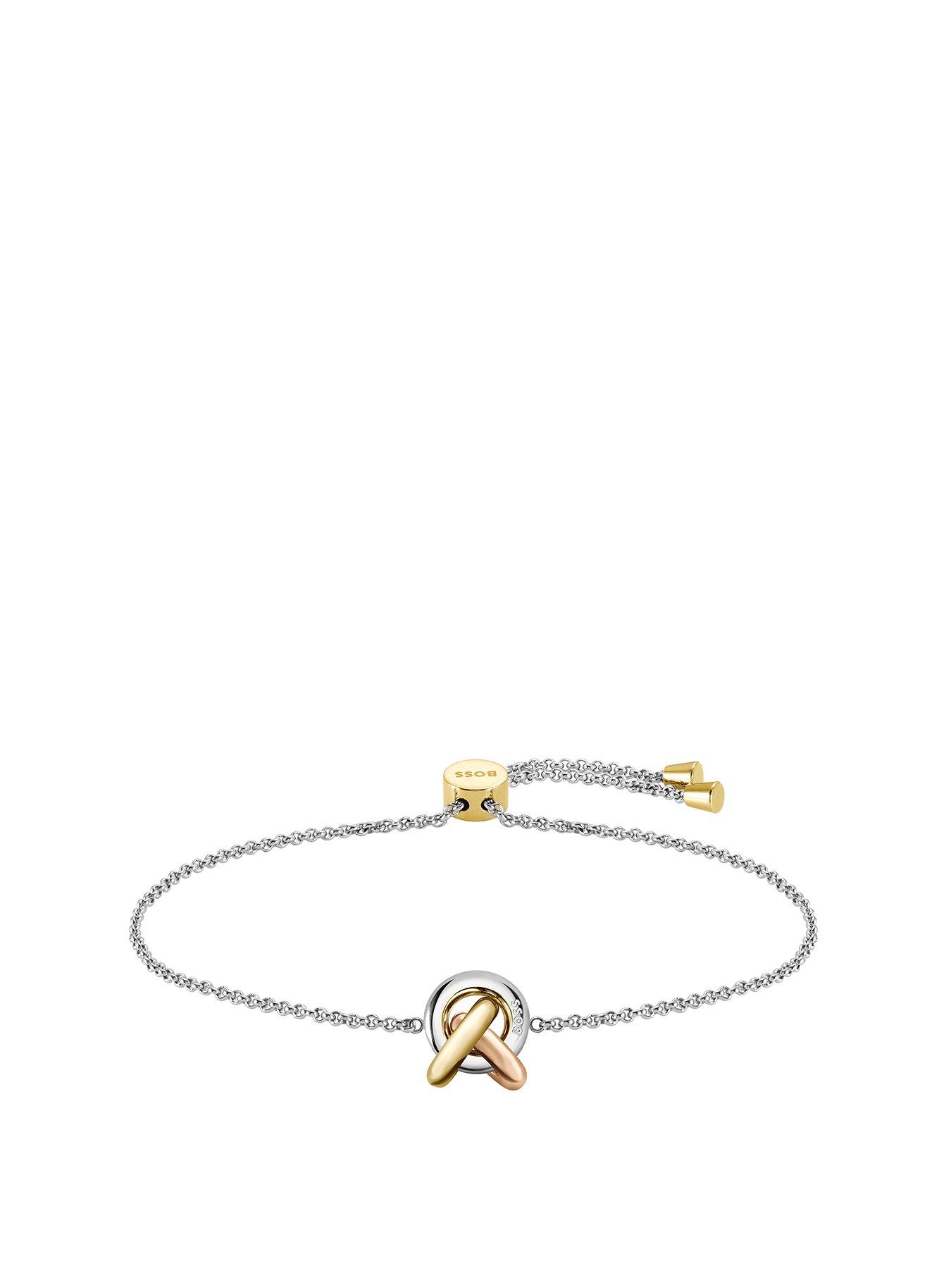 BOSS Ladies Harmonie Tri Tone Bracelet - Multi