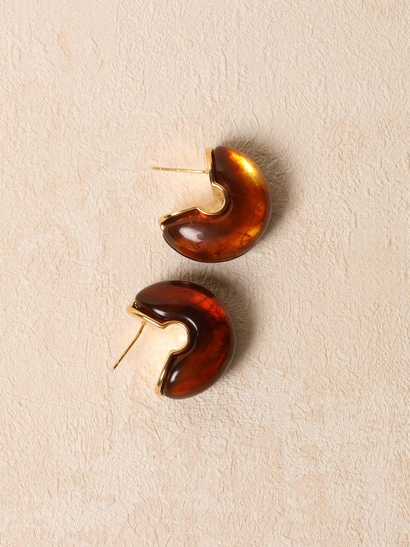 jon-richard-brown-resin-hoop-earrings-goldback