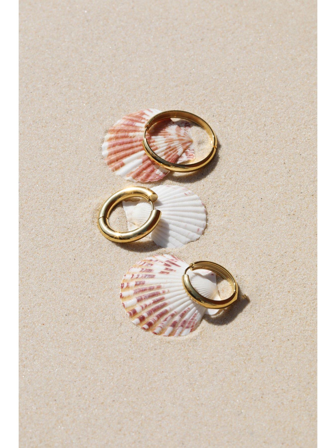 jon-richard-waterproof-gold-plated-large-flat-surface-hoop-earringsback