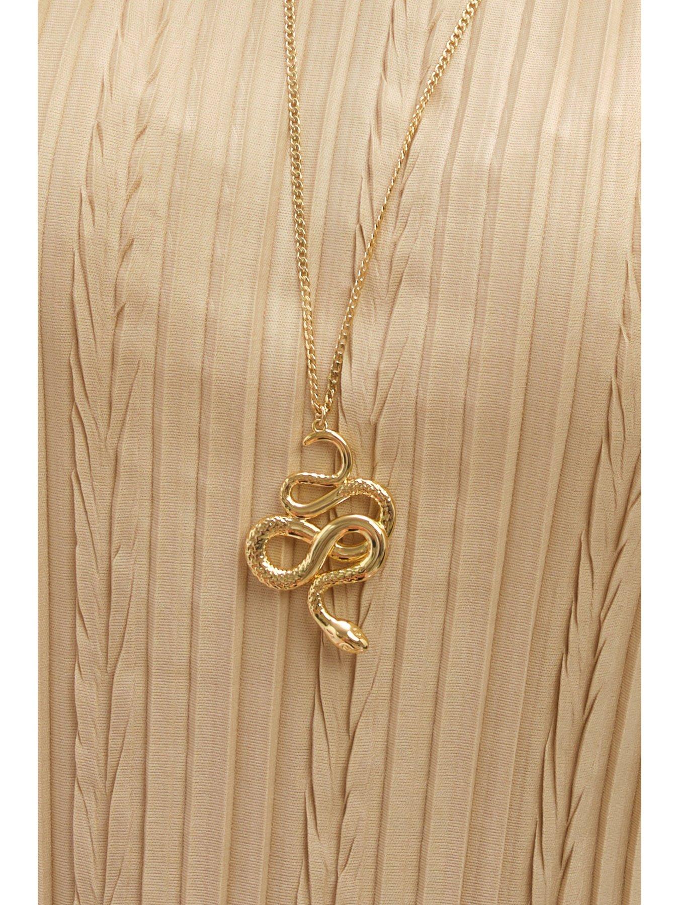 jon-richard-plated-snake-long-pendant-goldoutfit