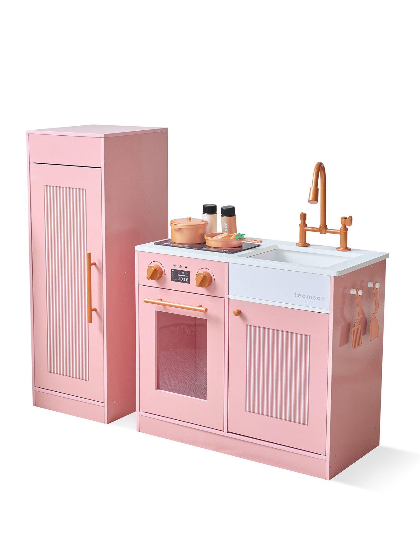 Teamson Kids Little Chef Chester Sleek Play Kitchen - Peach