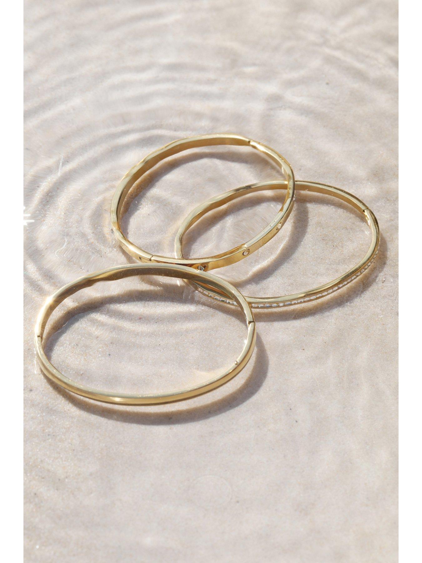 Image 5 of 5 of Jon Richard Waterproof Gold Plated Polished Bangle