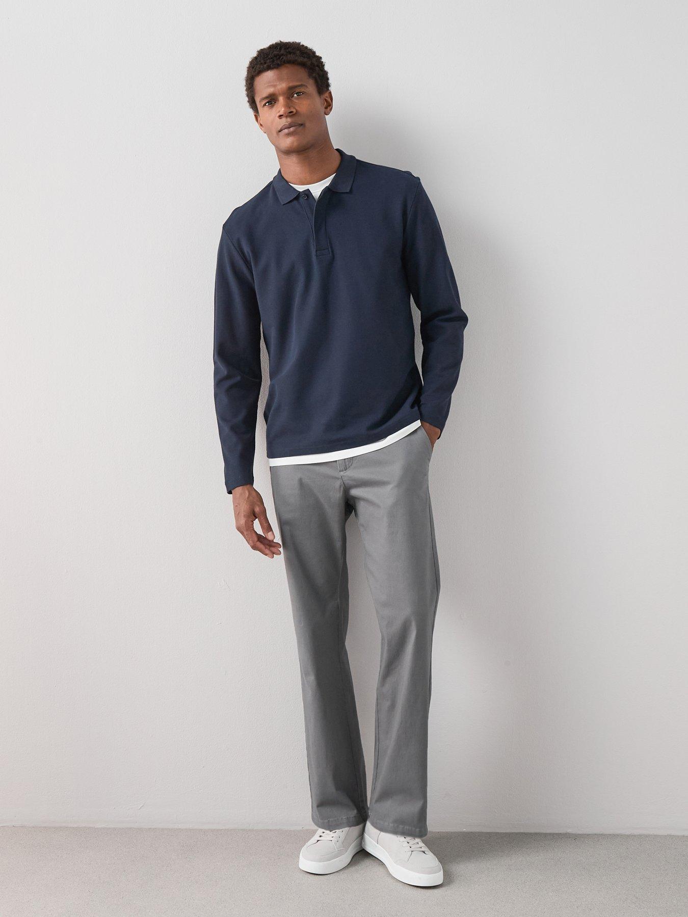 the-very-collection-pure-cotton-longsleeve-superfine-pique-polo-navyoutfit
