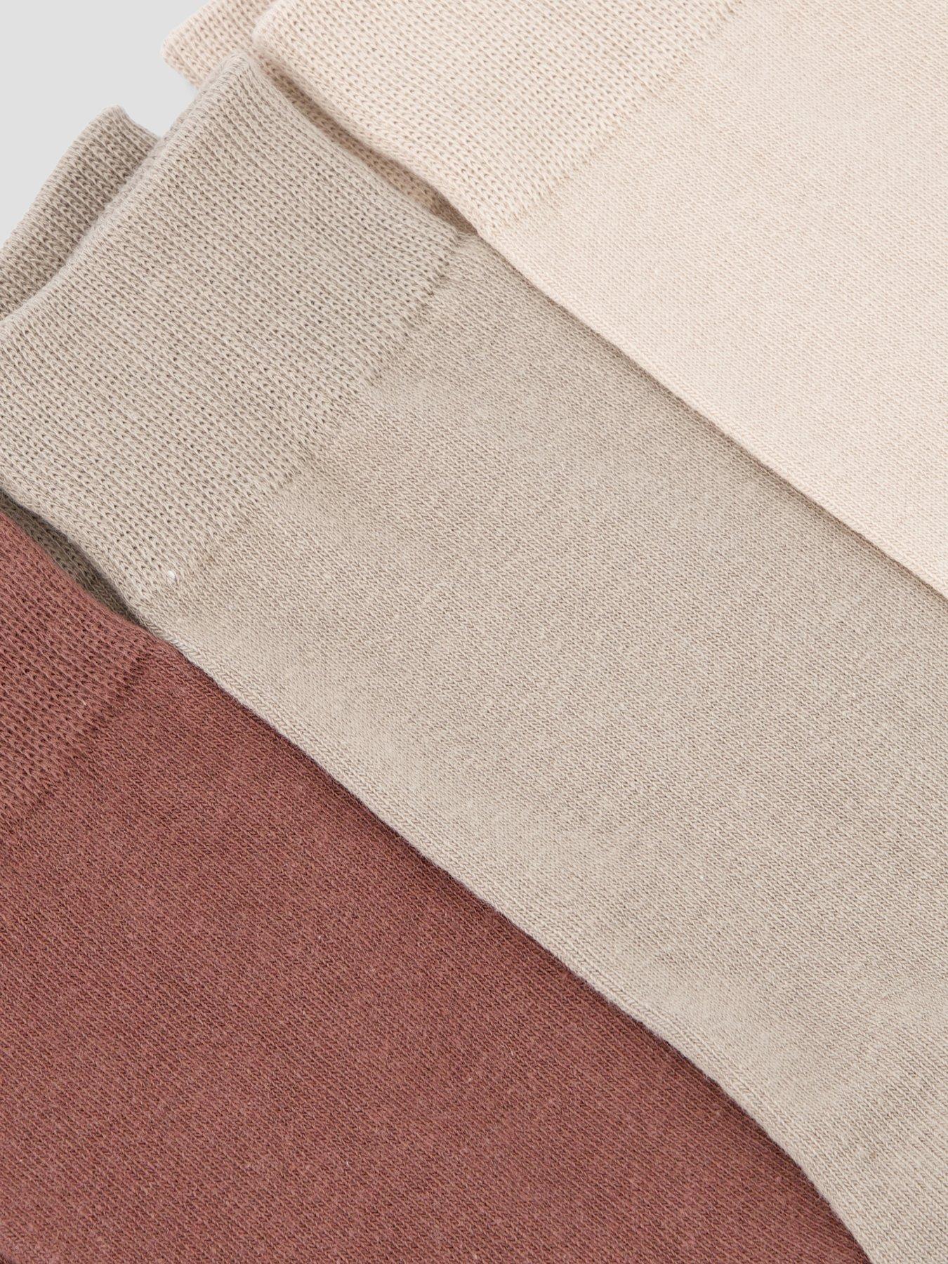 the-very-collection-3-pack-cotton-rich-heal-toe-socks-brown-multiback