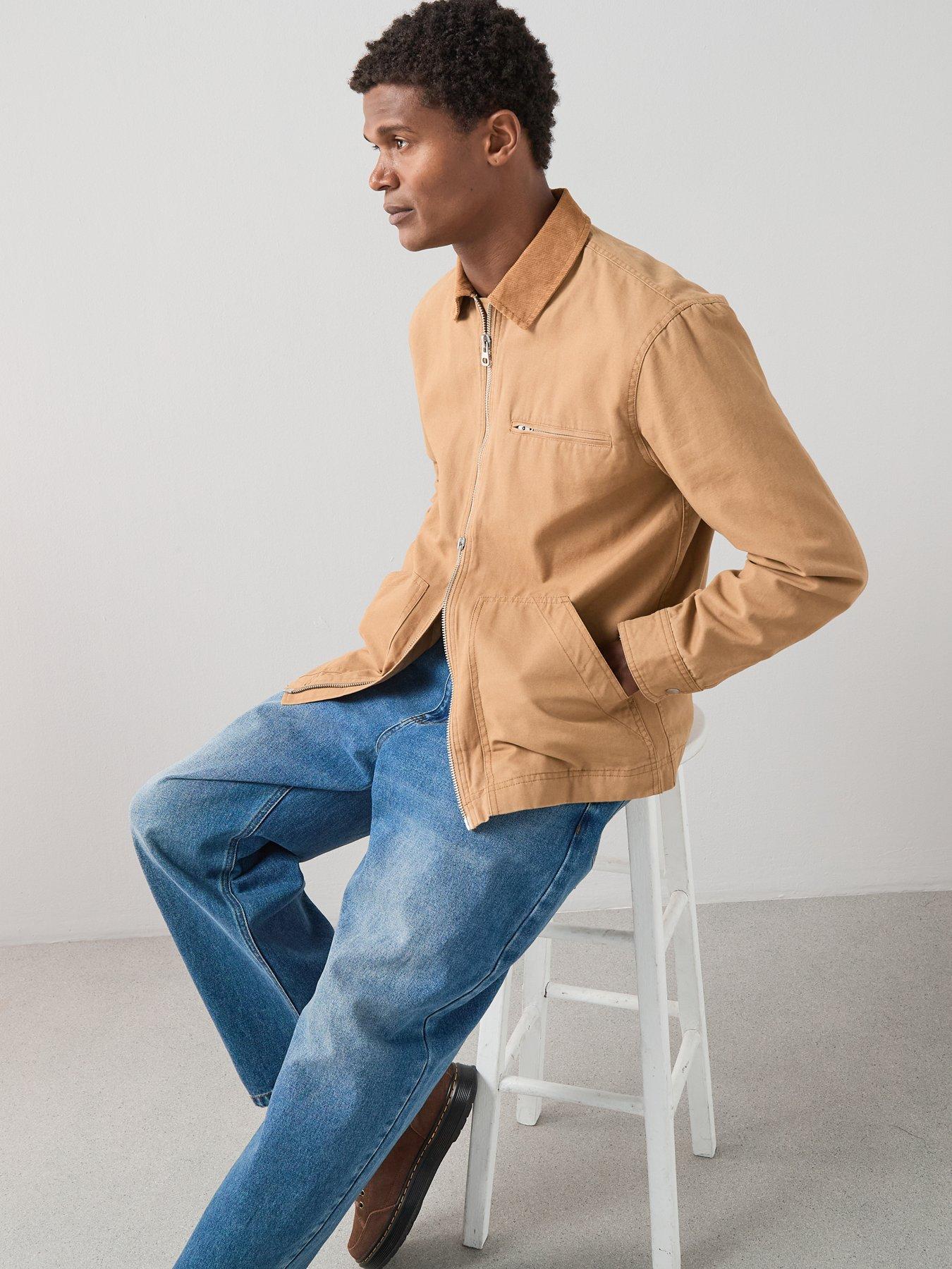 the-very-collection-corduroy-collared-jacket-brownoutfit