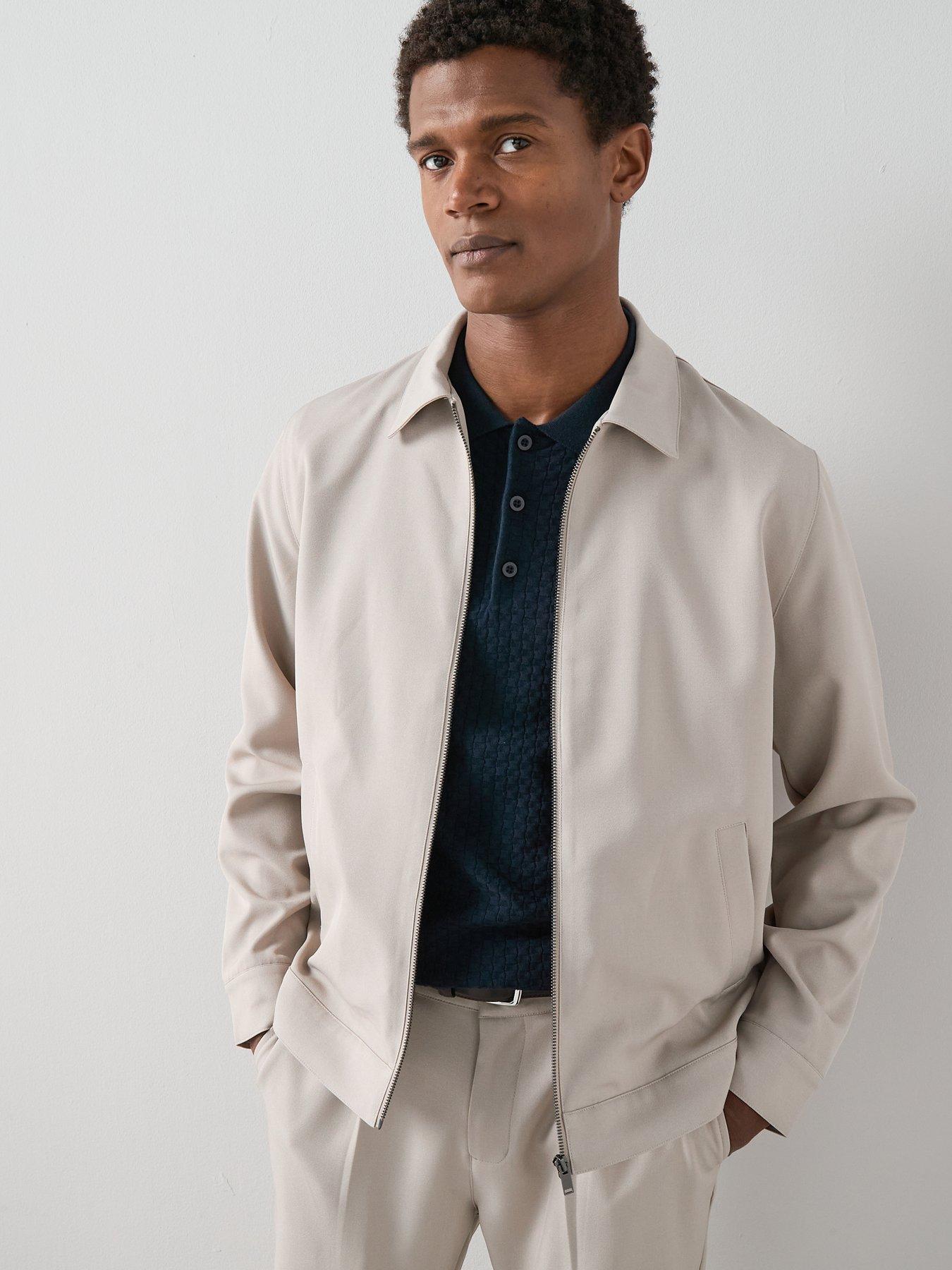 Image 1 of 7 of The Very Collection Formal Collared Jacket - Stone