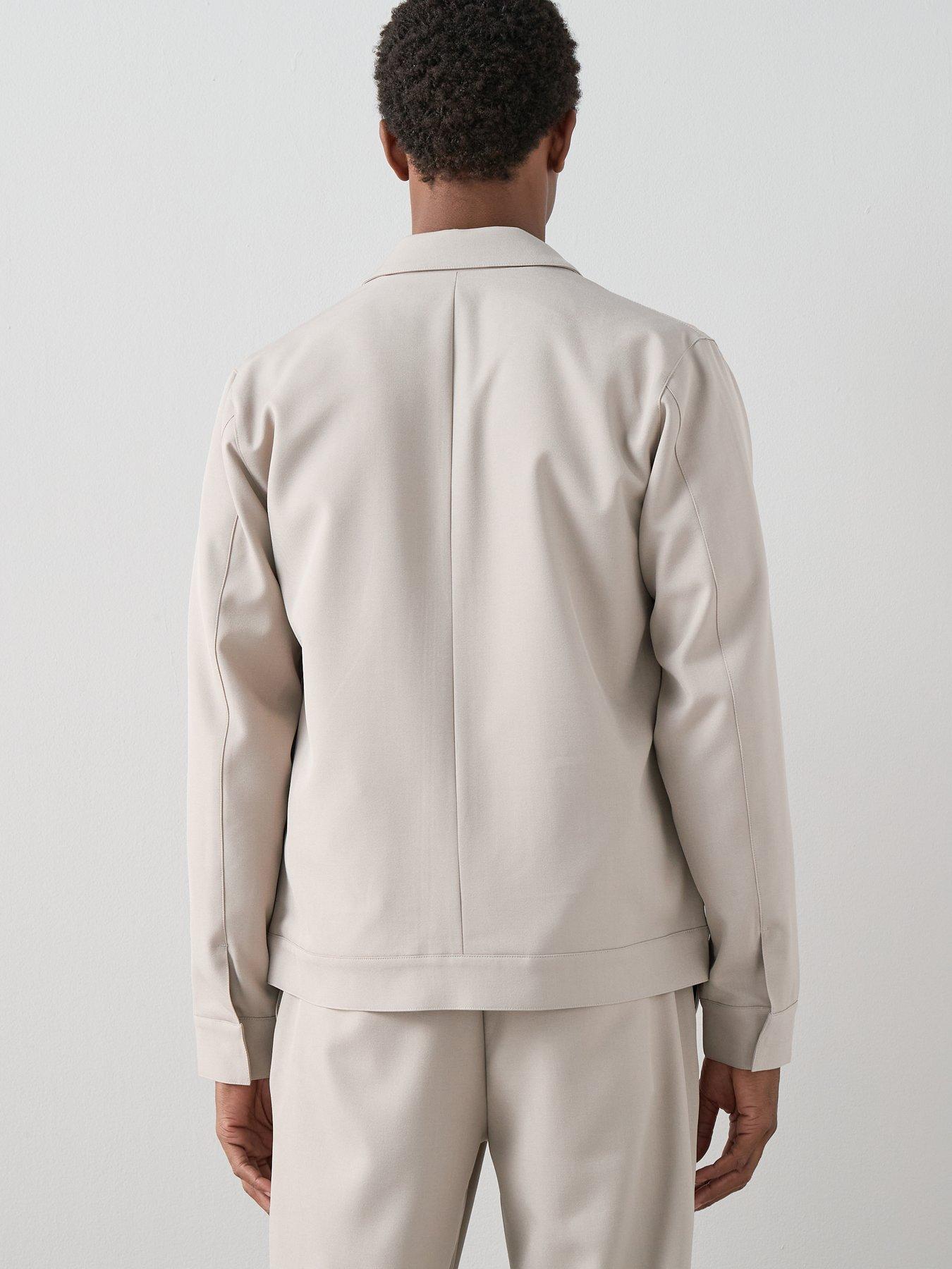 Image 2 of 7 of The Very Collection Formal Collared Jacket - Stone