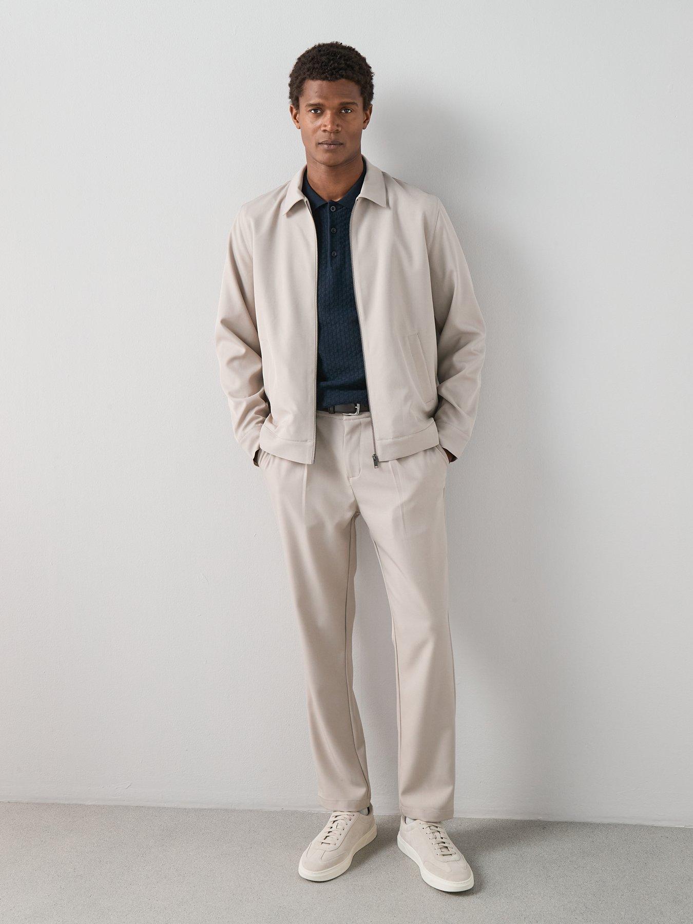 Image 3 of 7 of The Very Collection Formal Collared Jacket - Stone
