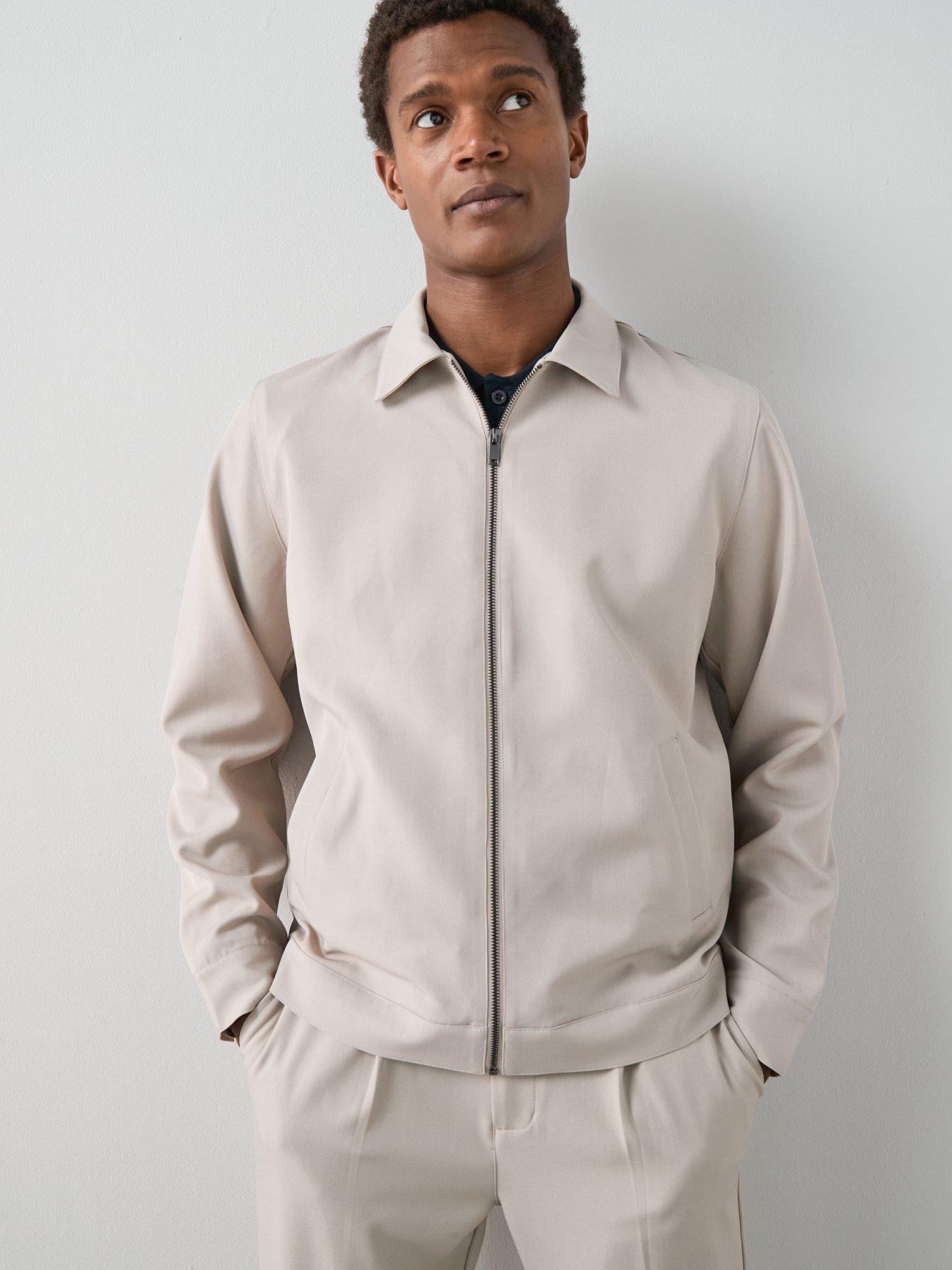 Image 5 of 7 of The Very Collection Formal Collared Jacket - Stone