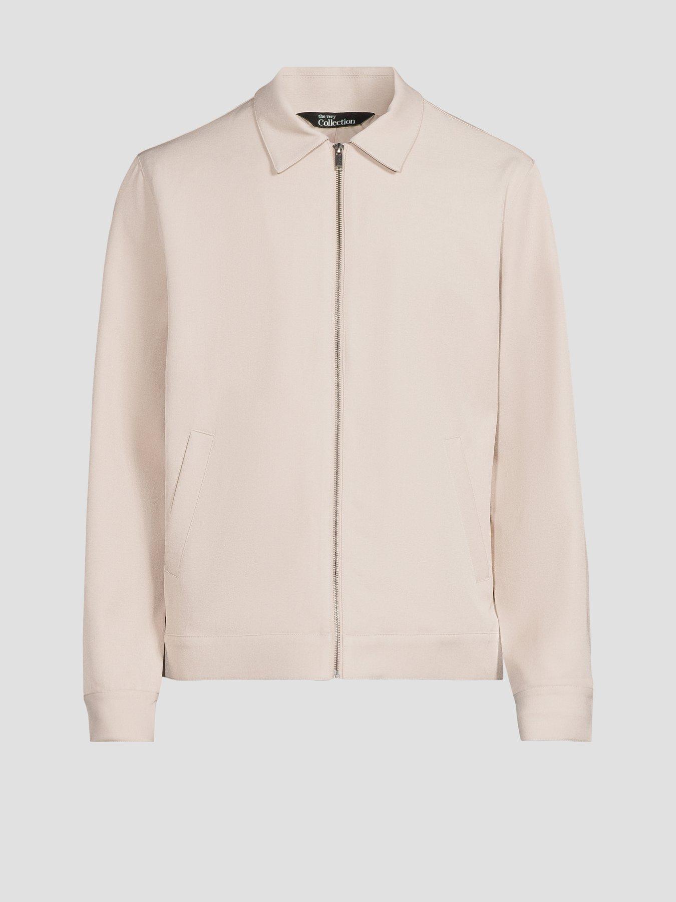 Image 7 of 7 of The Very Collection Formal Collared Jacket - Stone