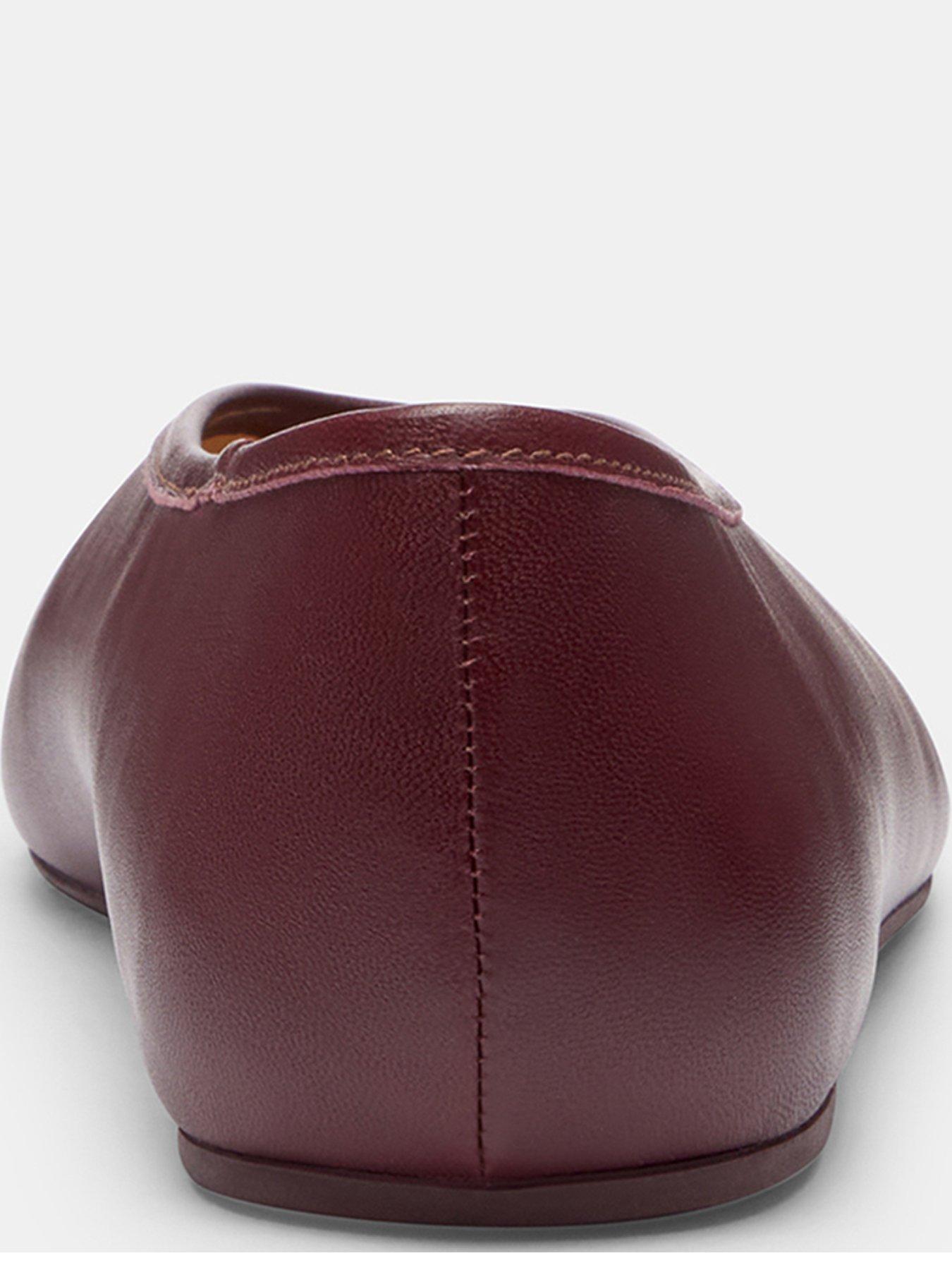 Image 5 of 5 of COACH Houston Leather Ballet Flat - Red