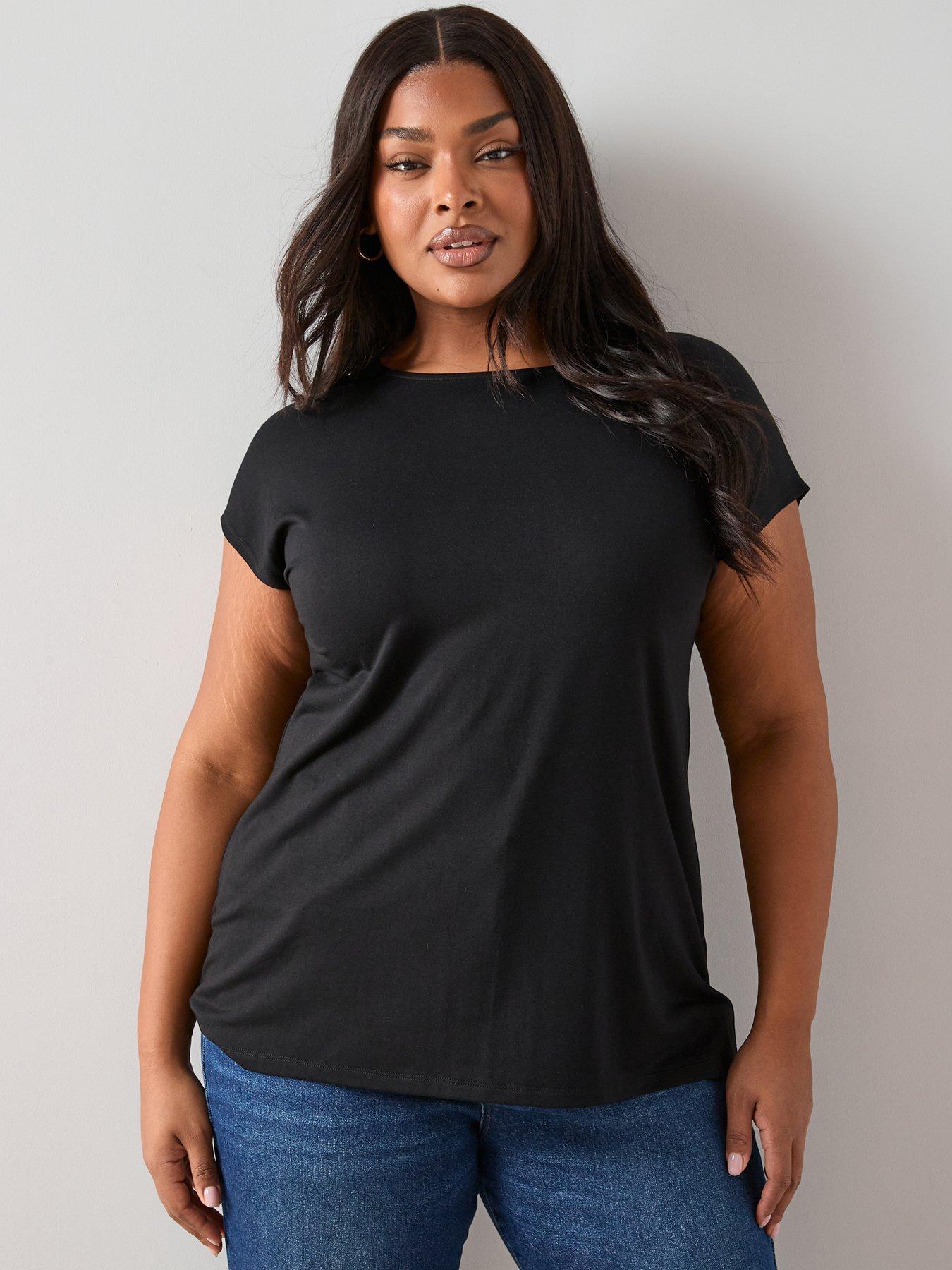 Image 2 of 7 of The Very Collection Curve 2 Pack Longline T-shirt