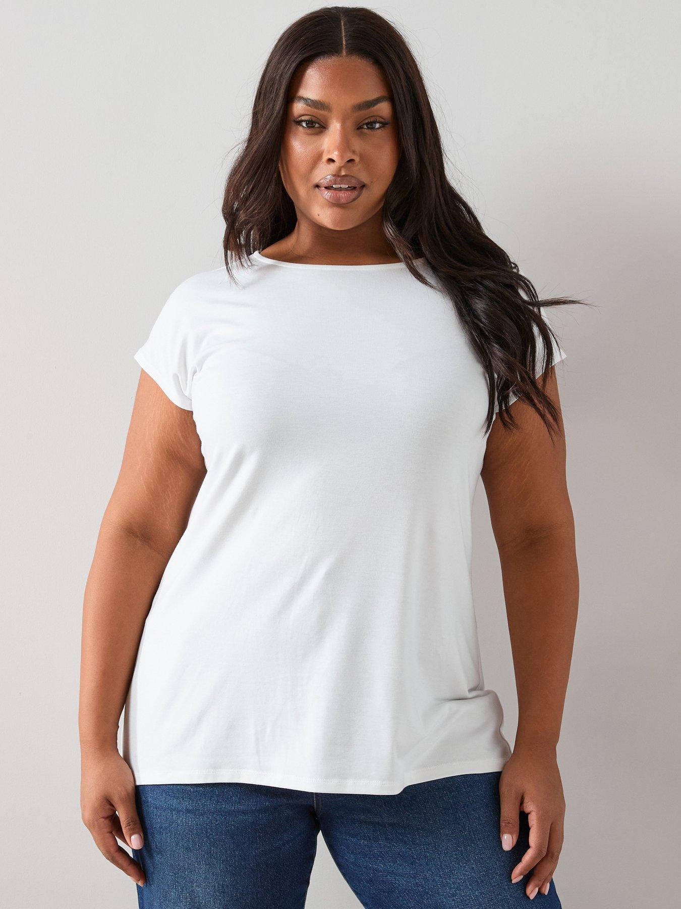 Image 7 of 7 of The Very Collection Curve 2 Pack Longline T-shirt