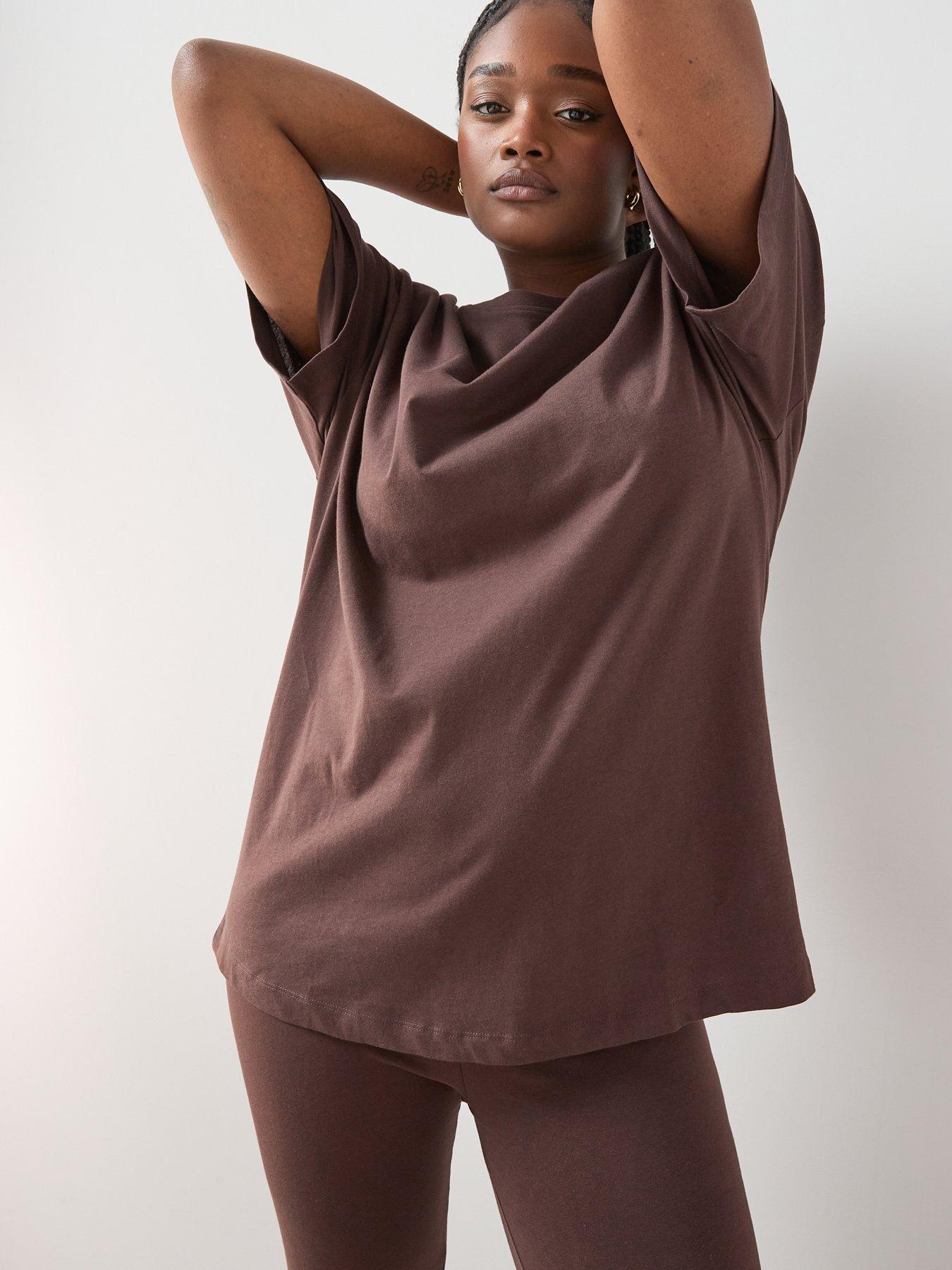 the-very-collection-curve-oversized-t-shirt-amp-legging-set-brownoutfit