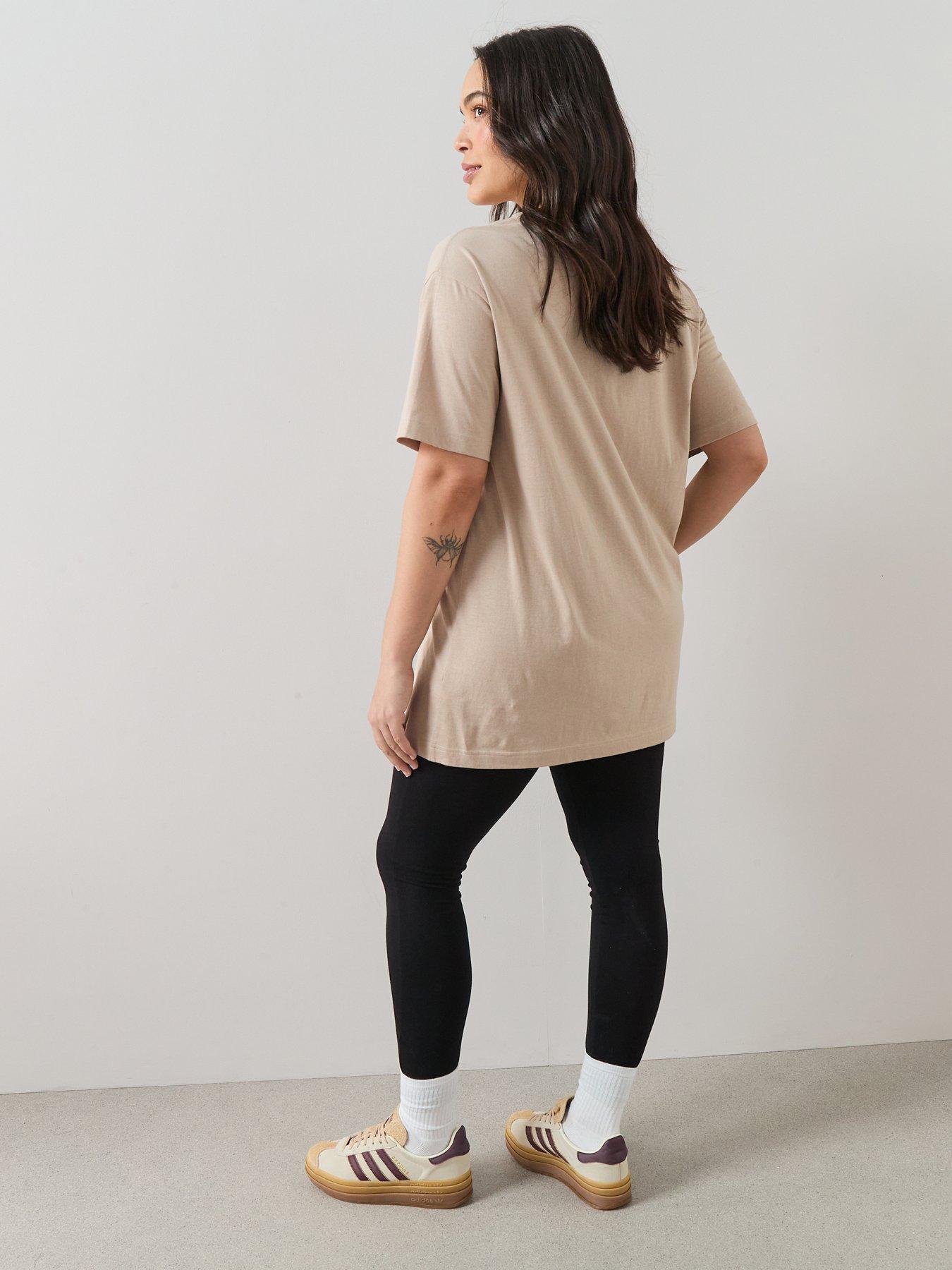 the-very-collection-curve-oversized-t-shirt-beigedetail